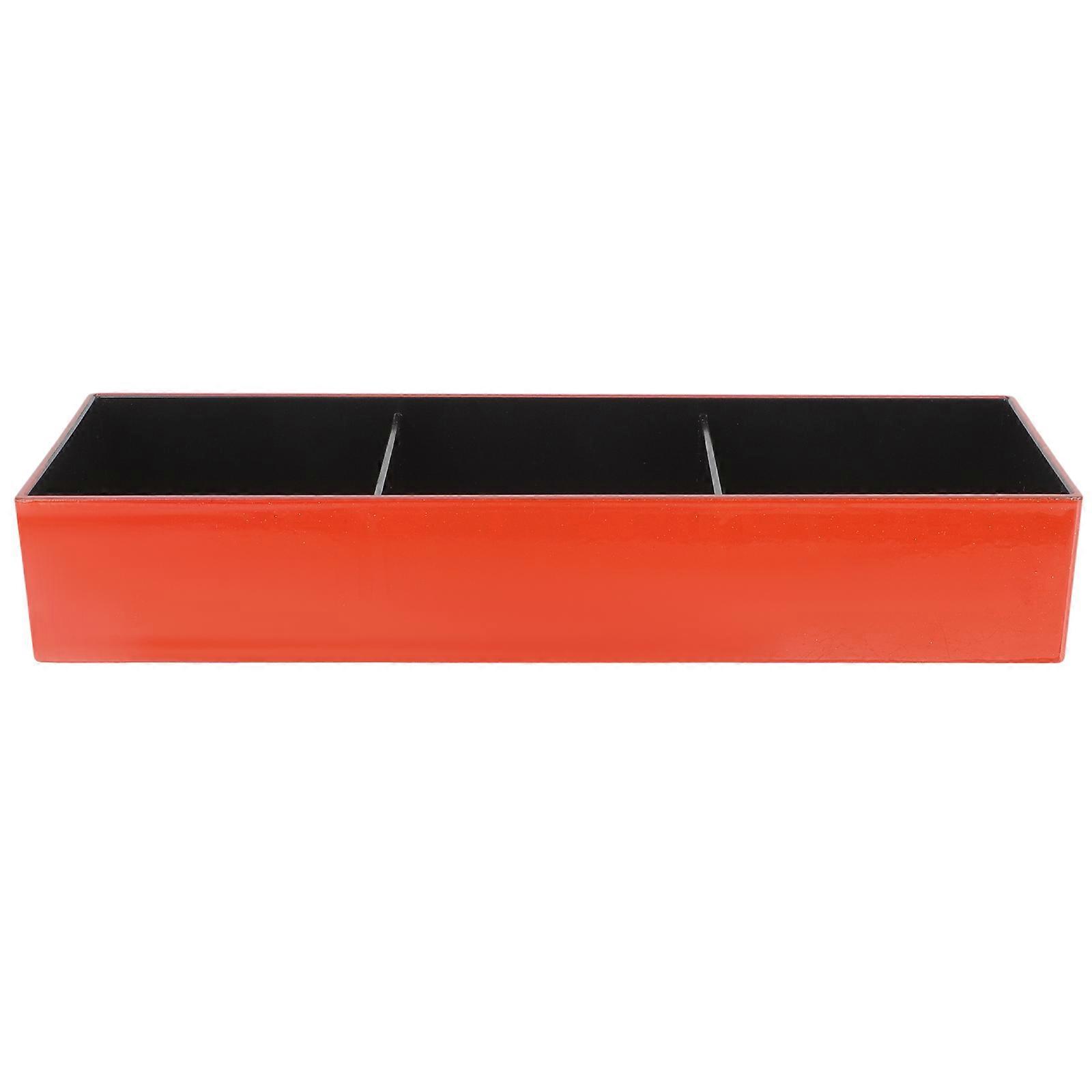 Sushi Tray Japanese Style Sushi Serving Dish Tea Parties Red Serving Dip 1Set