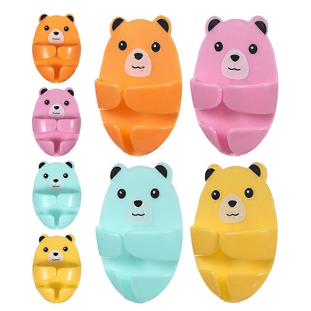 Plastic Cable Holder Power Outlet Hook For Kitchen Organization Assorted Color Strong Adhesion 32Pcs