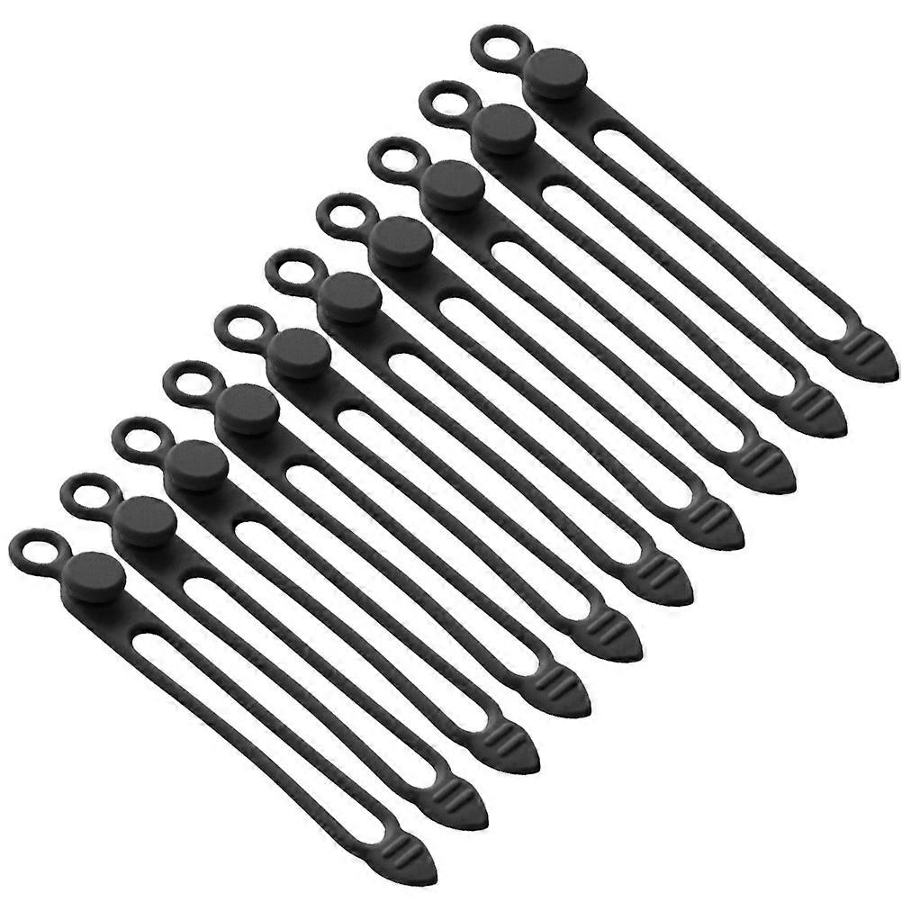 Reusable Cable Management Ties 30 Pcs Ideal For Cables And Wires Organization During Travel Events In Rectangular Shape