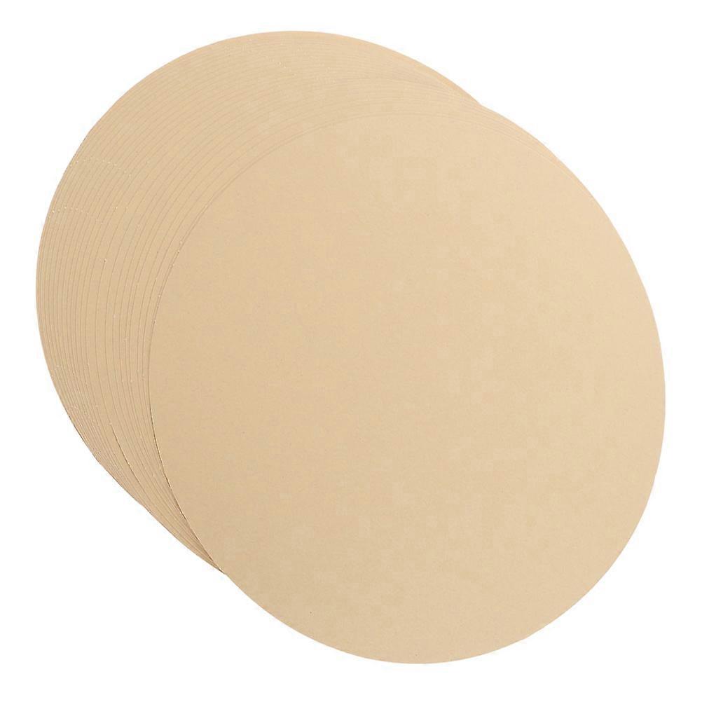 Round Kraft Paper For Art Sketching 100 Pcs Ideal For DIY Enthusiasts And Artists Light Brown Smooth Texture For Creative Projects