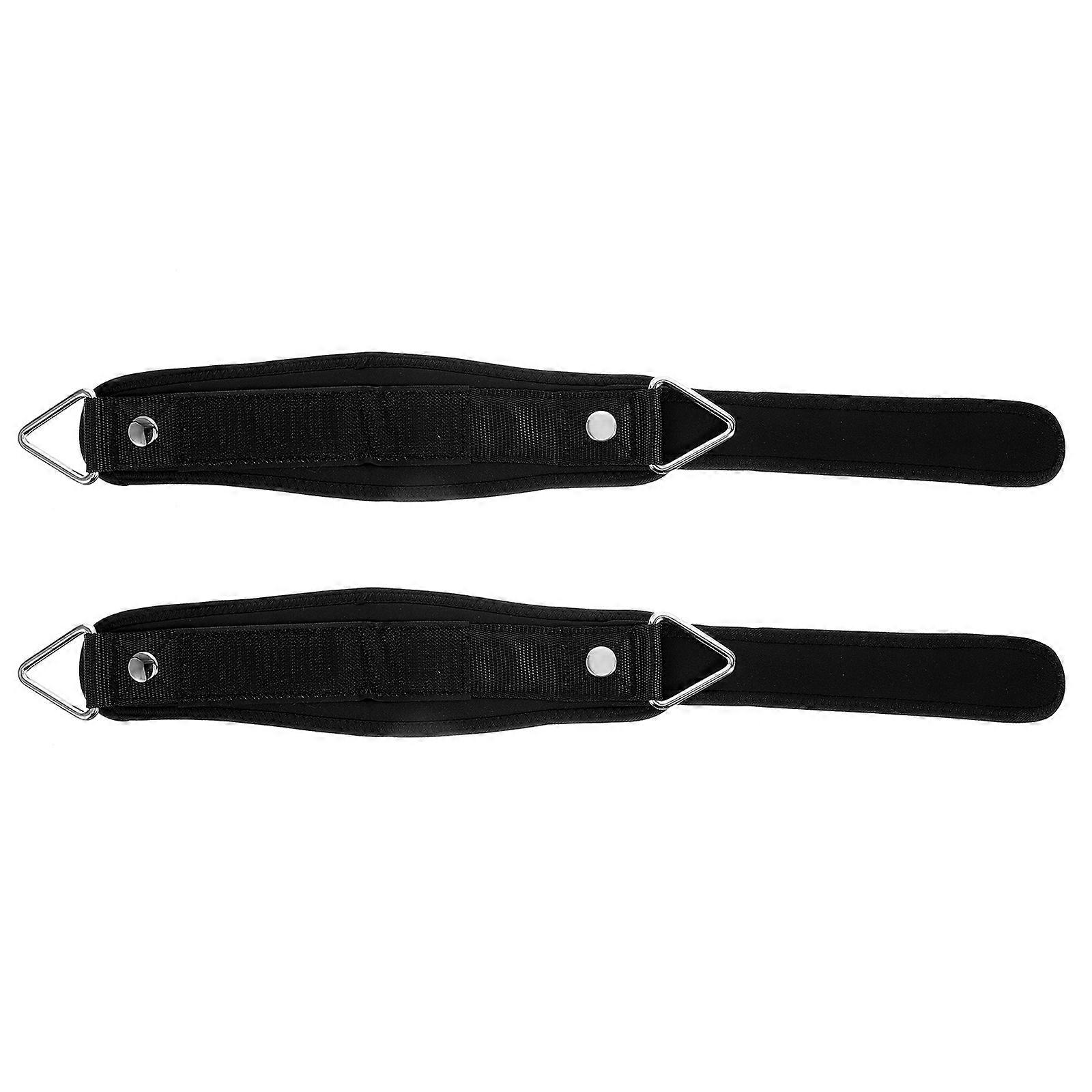 Ankle Wrap For Home Workout And Gym Exercise Leg Strength Training 1 Pair Black