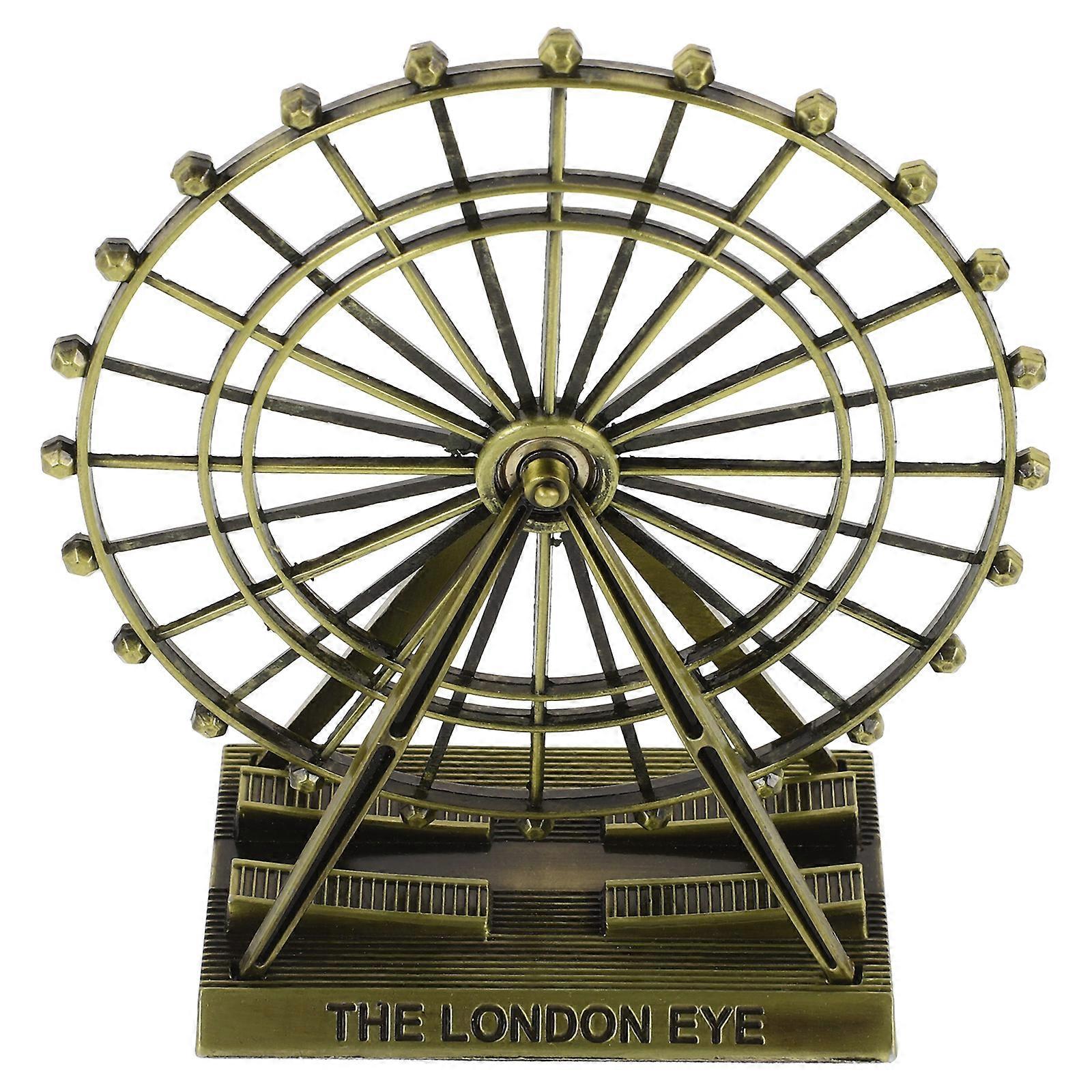 Creative Ferris Wheel Decor Iron Craft for Decoration 2Pcs Set