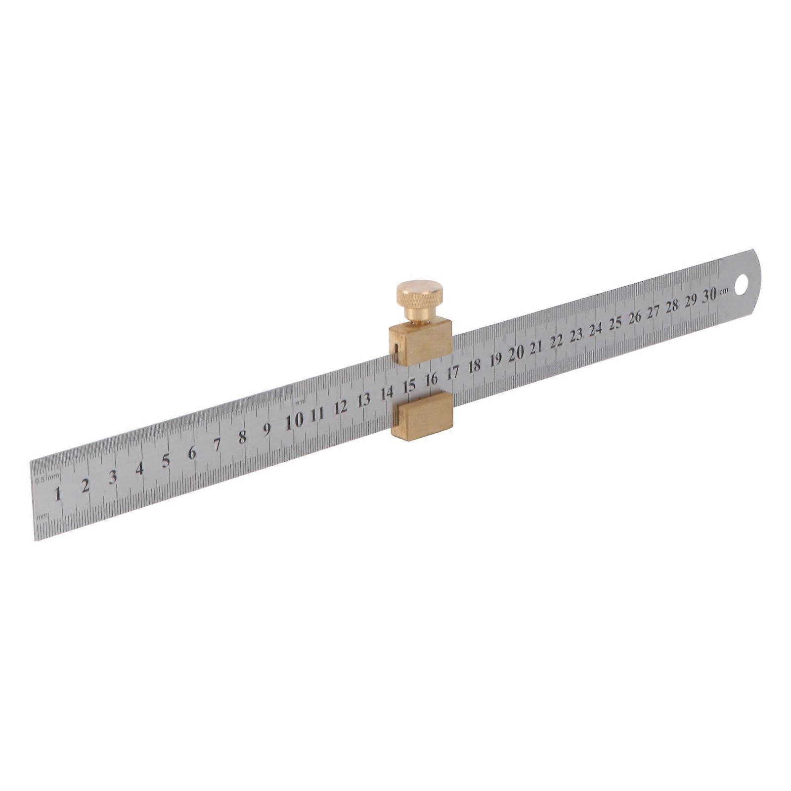 Alignment Tools Brass Limit Block Marker Positioner for 2Pcs Woodworking