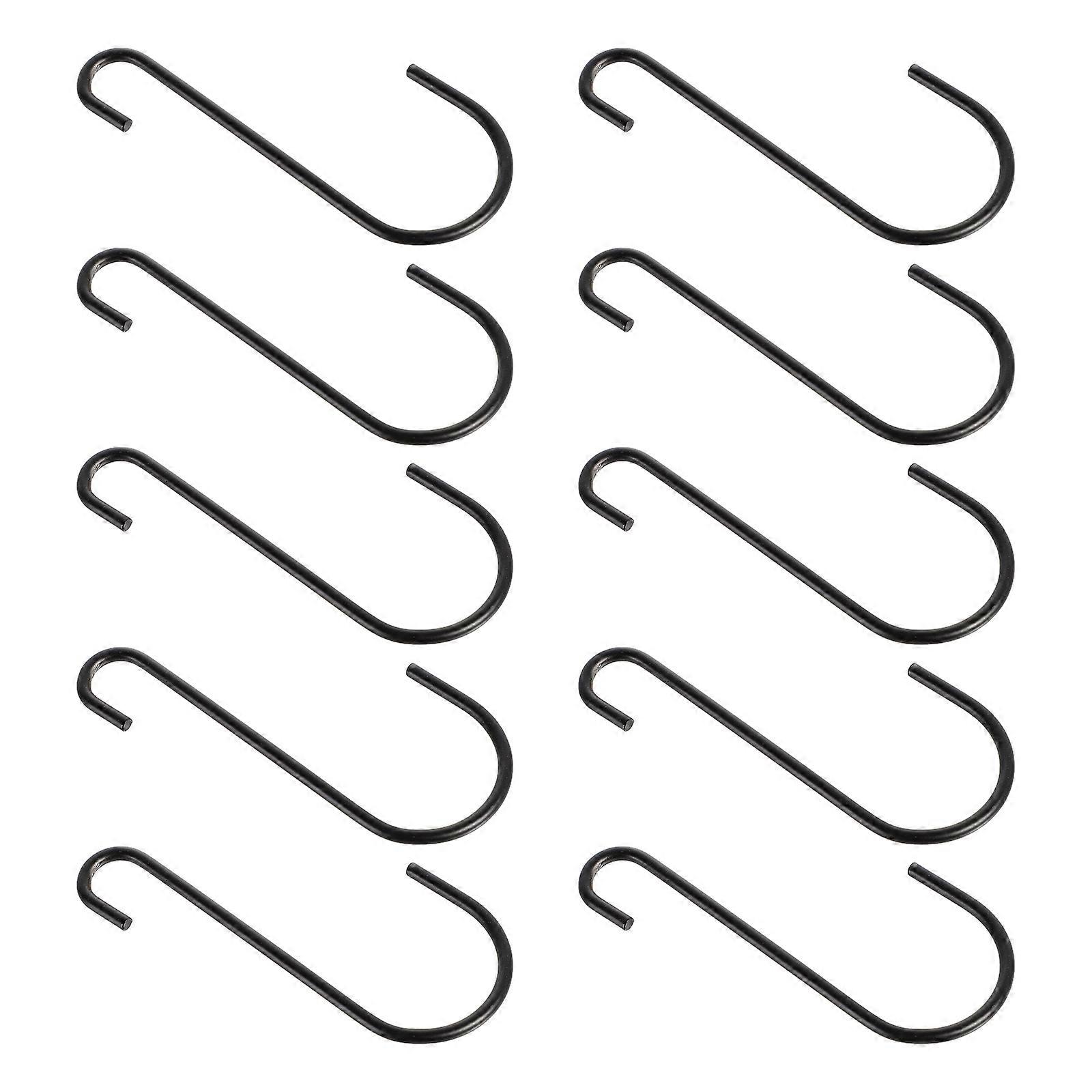 20 Pcs Black Iron Hangers For Practical Hanging Needs In Homes And Indoor Spaces With Simple Installation Design
