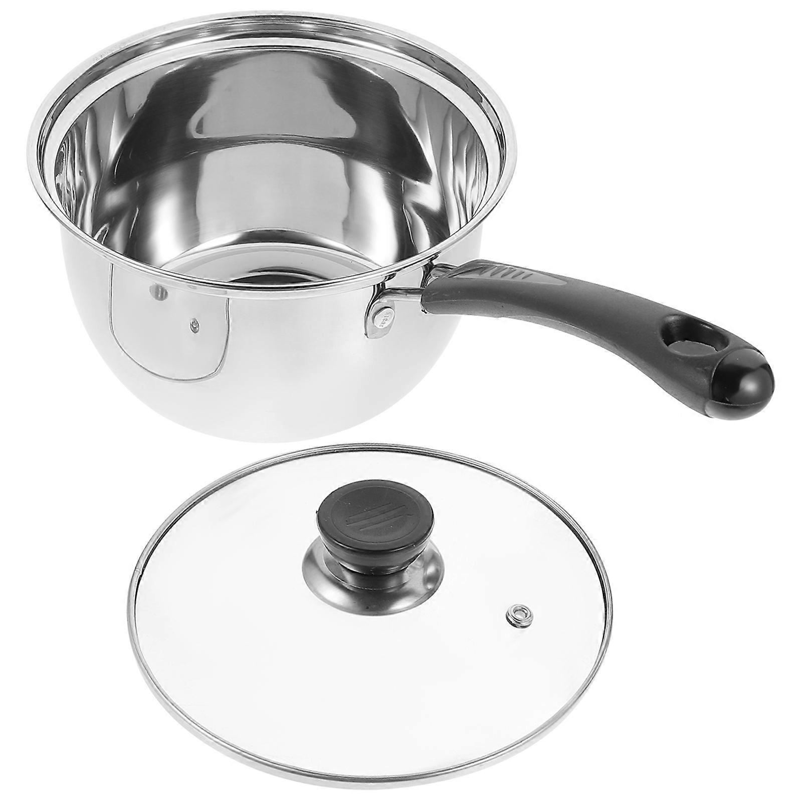 Soup Pot 2Pcs Deep Skillet Heat Resistant Ideal For Kitchen Use 12.58X6.68X3.34In With Anti-Scalding Handle