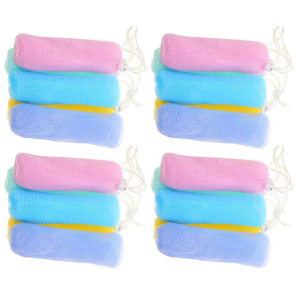 Soap Bag Mesh Soap Saving Pouches Shower Adults 16x5cm Handheld 20Pcs