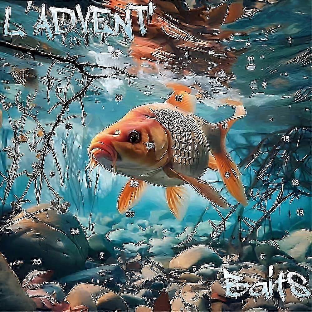 2025 Fishing Lure Advent Calendar, 24-Day Countdown Tackle Set for Anglers