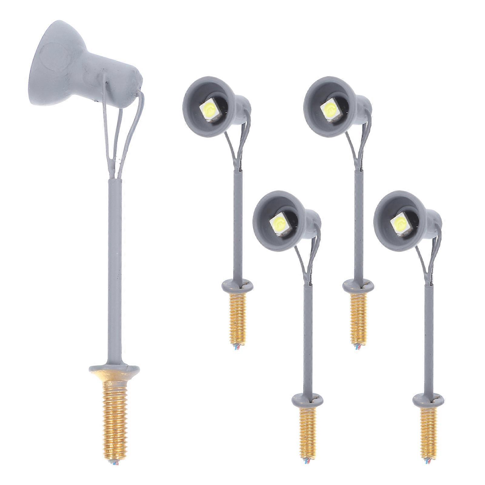 Mini Reflector Lamp Sand Table Spotlight for Decoration 10Pcs Grey