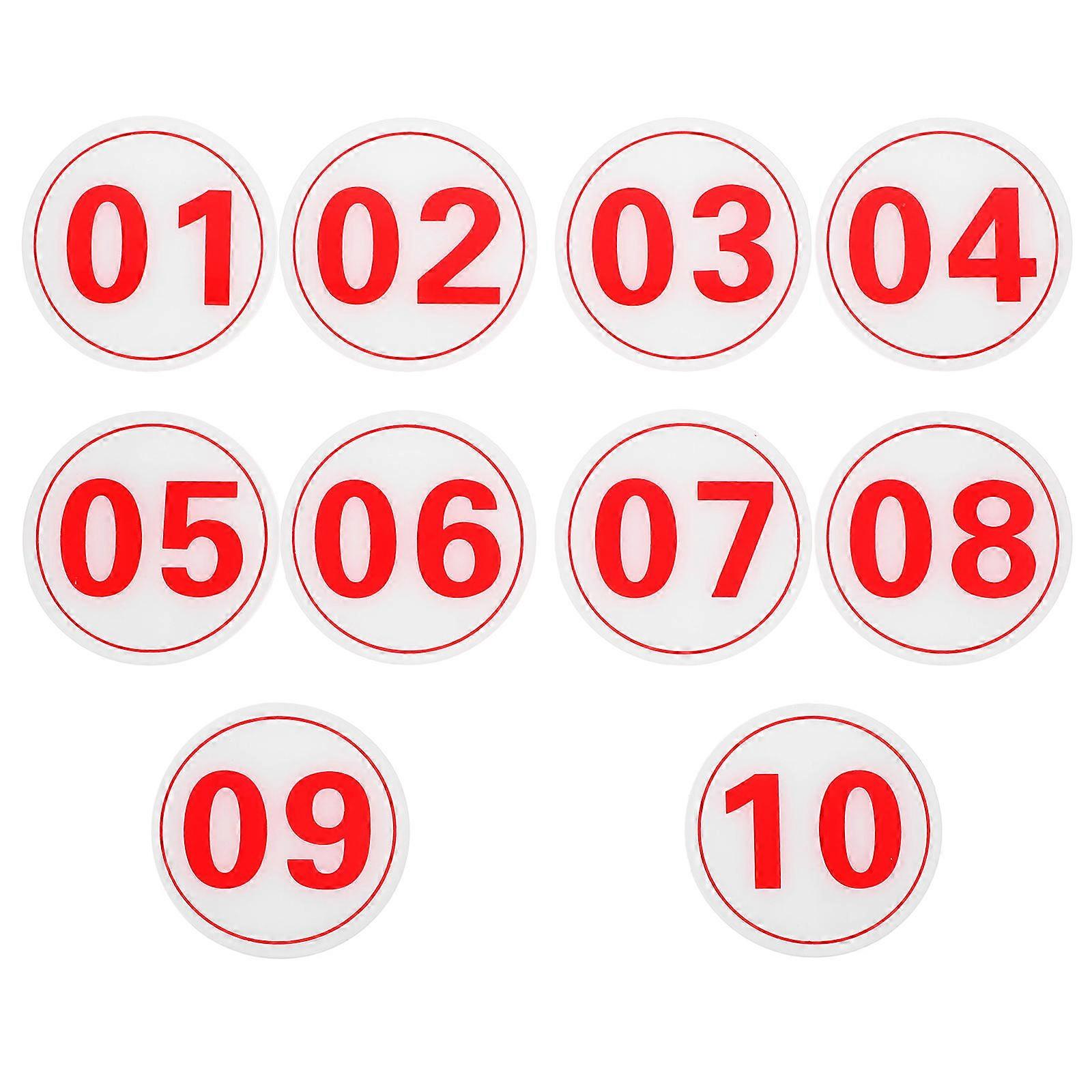 Locker Number Signs Number Stickers Identification For Restaurants Minimalist Style Acrylic 1Set