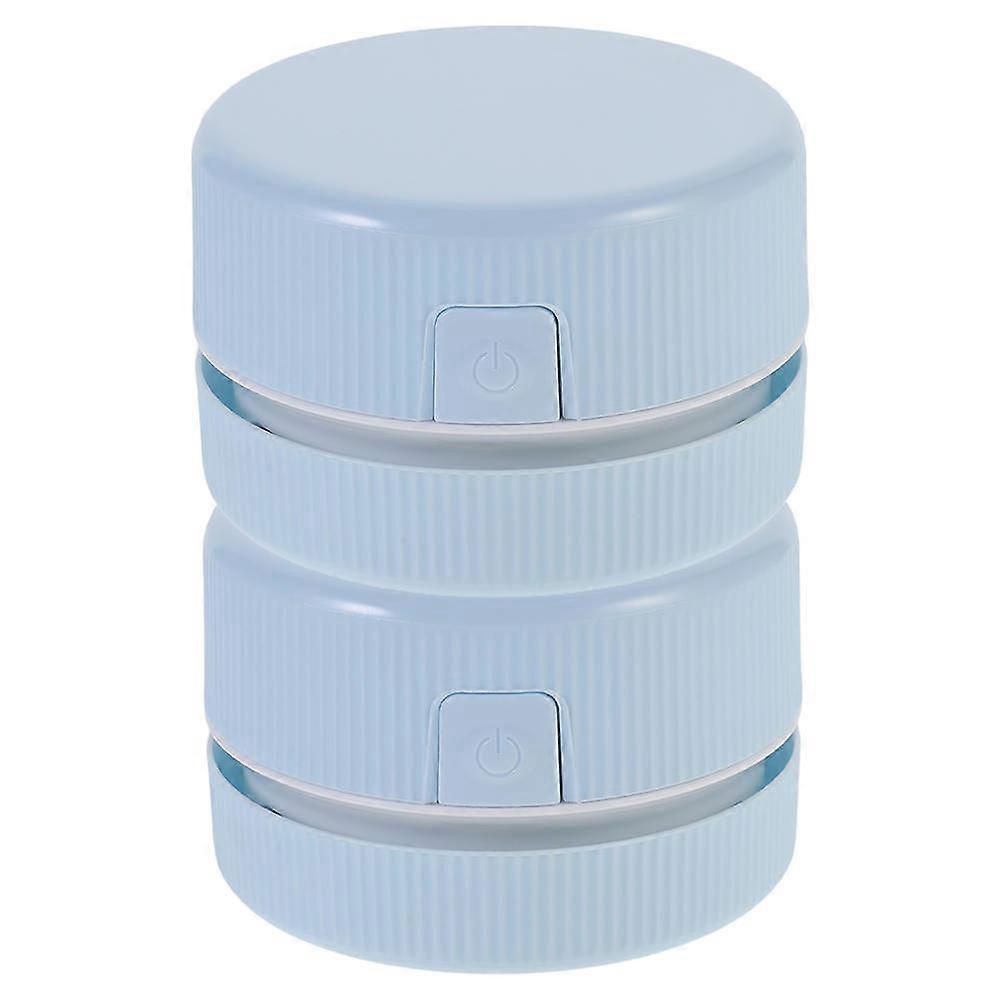 Portable Vacuum Cleaner Mini for Cleaning Use 2Pcs Desktop Cleaner in Sky-Blue