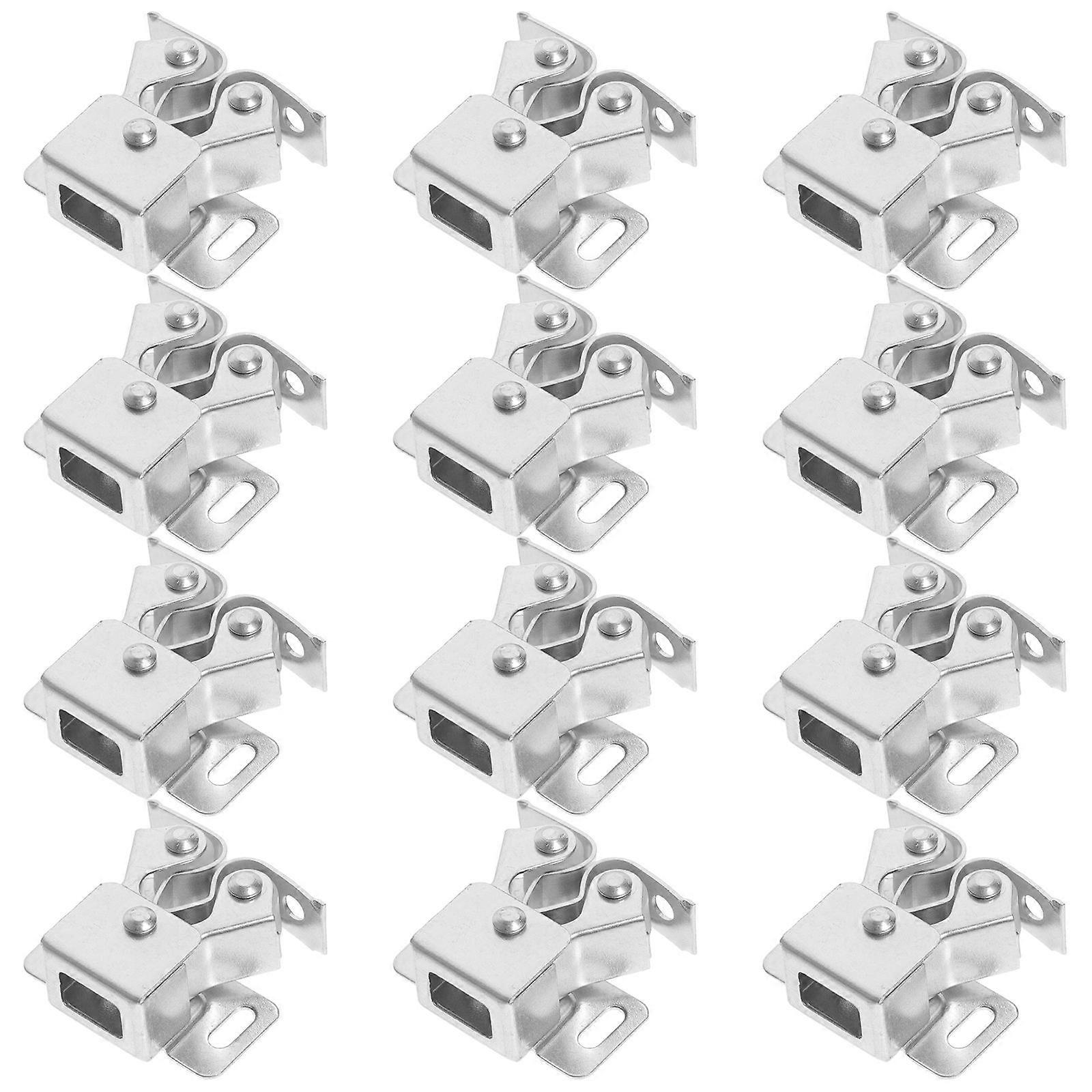 Silver Roller Catch For Cupboard And Cabinet Doors Designed For General Public 24 Sets Providing Practical Use And Durability