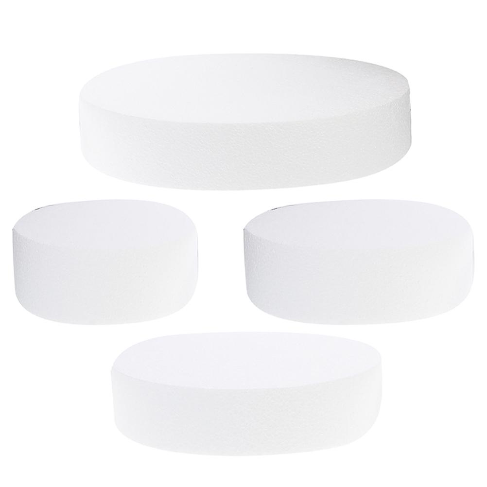 White Foam Cake Dummies Multi-Function Decorating for Party 8Pcs