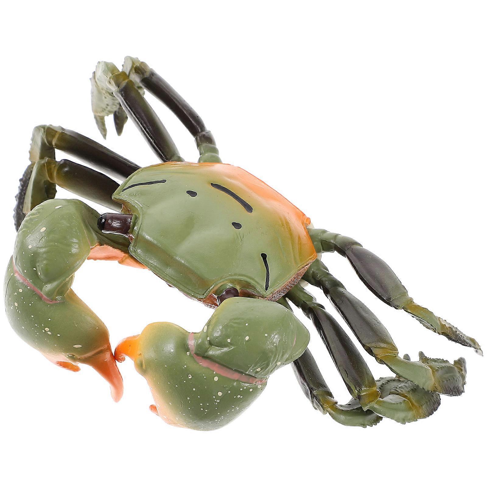 Simulation Crab Model Toy for Decoration 4Pcs Plastic Educational Prop
