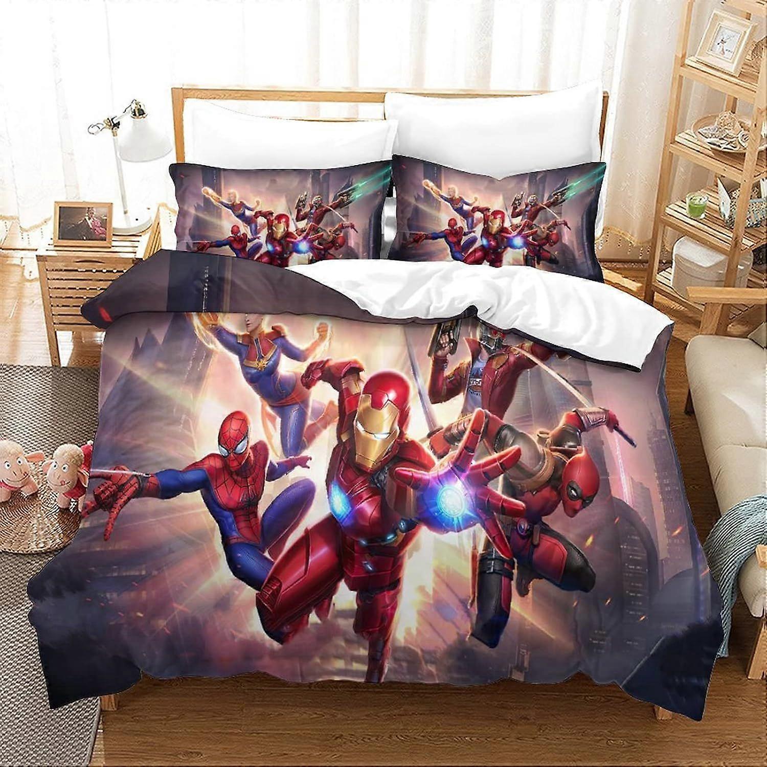 xzz664 Duvet Cover Iron Man Movie Poster Duvet Cover 140X200CM
