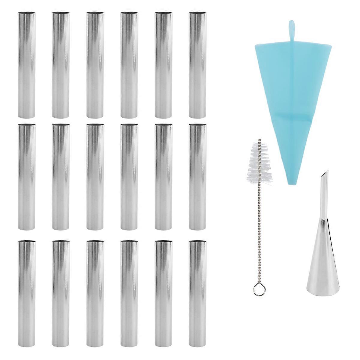 19PCS Cannoli Tubes Forms Set