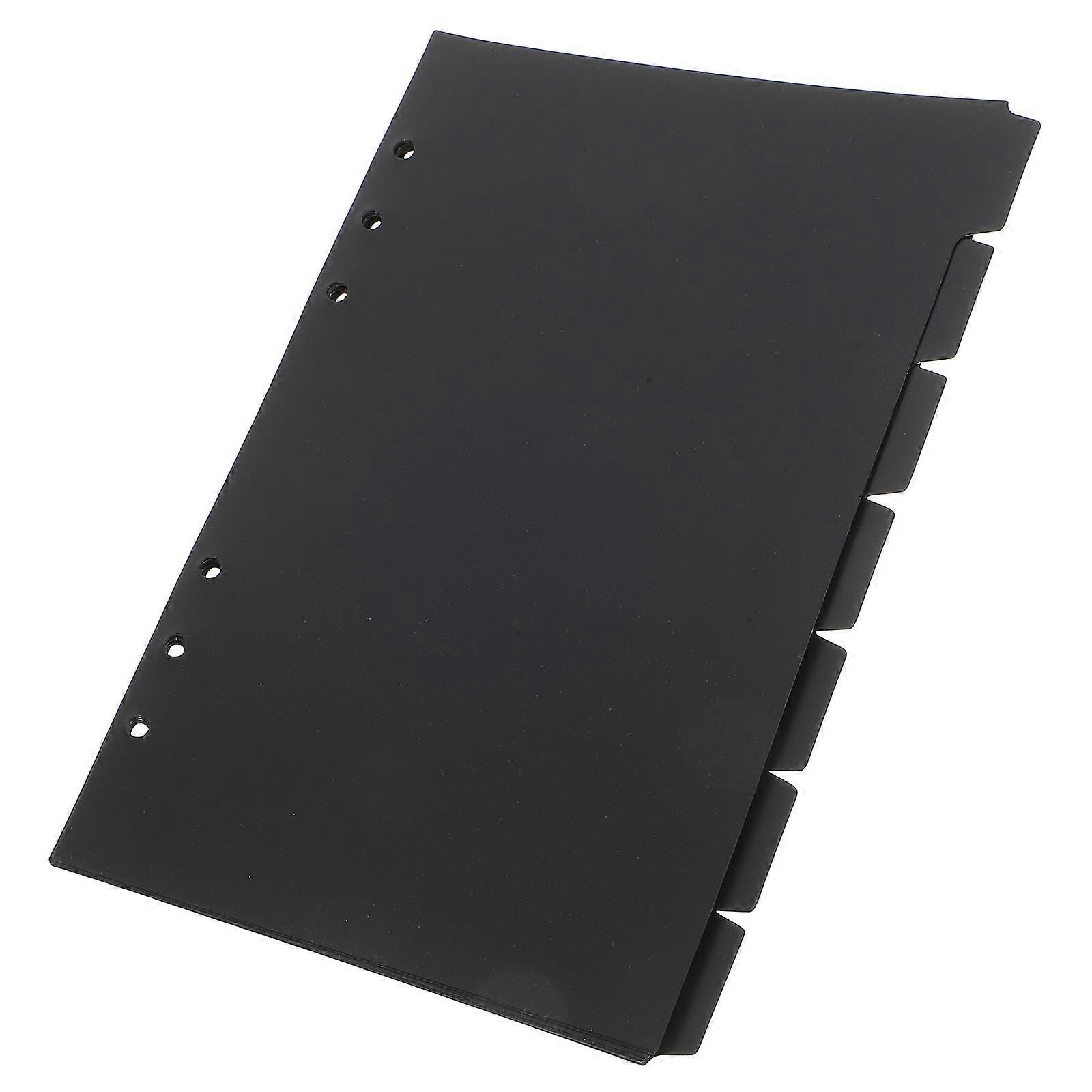 Notebook Binder Dividers for Document Separation 70Pcs Black Tabs