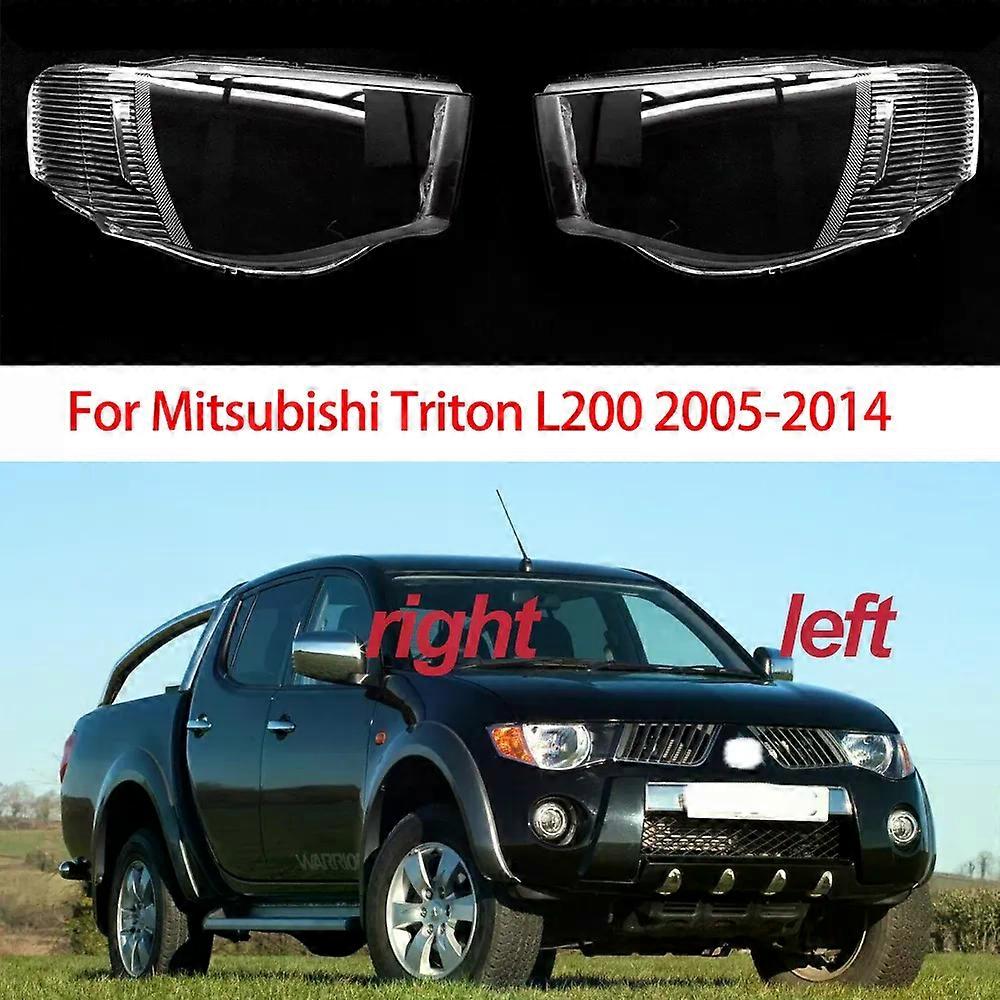 Apply Car Front Headlight Glass Shell For Mitsubishi Triton L200 2005-2014 Left/Right Replacement Lens Lampshade Car Accessories