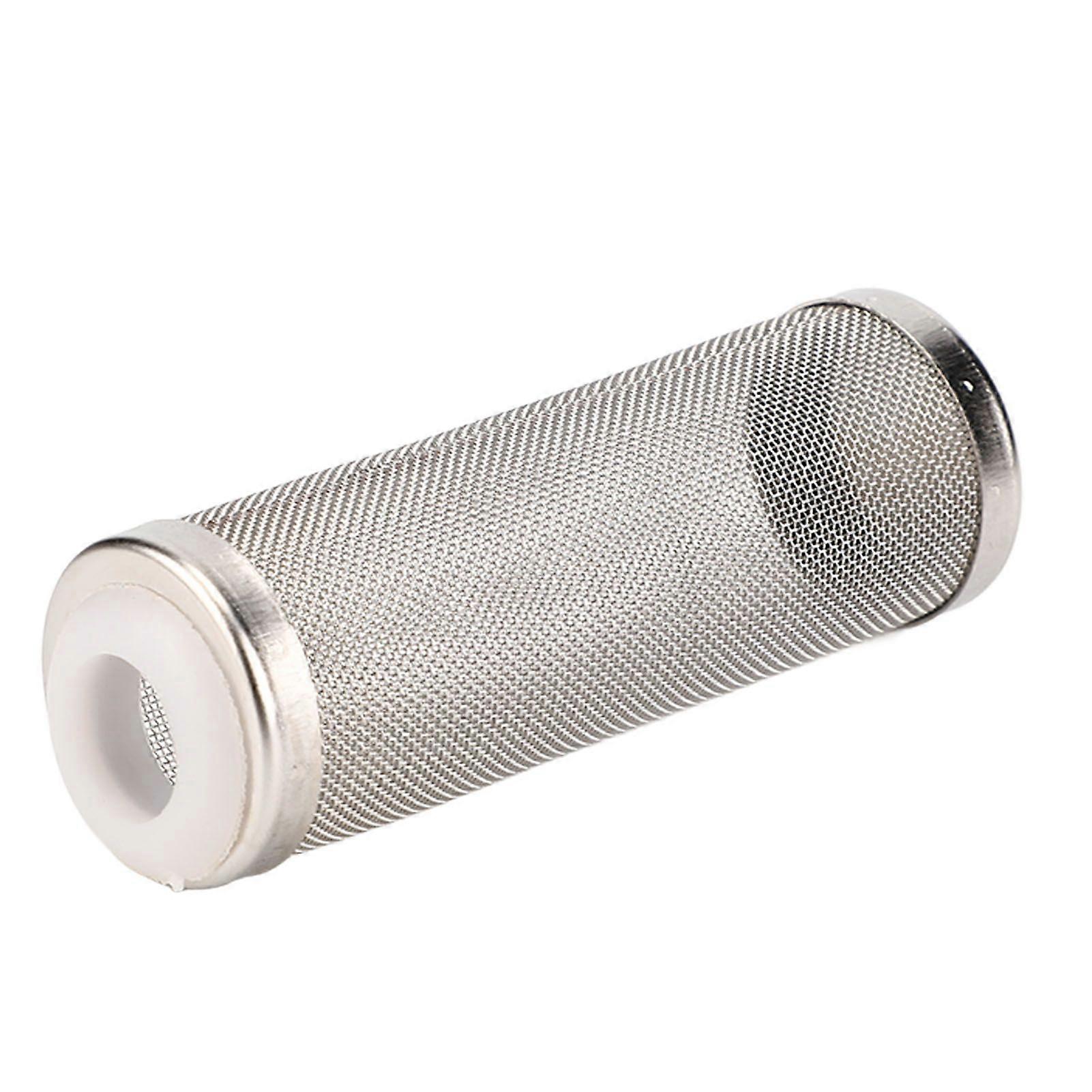 Aquarium Filter Guard Mesh 304 Stainless Steel Safe Fish Tank Shrimp Mesh Net for Aquarium Fish Tank Filtration White Inner Diameter 16mm/0.63in (Larg