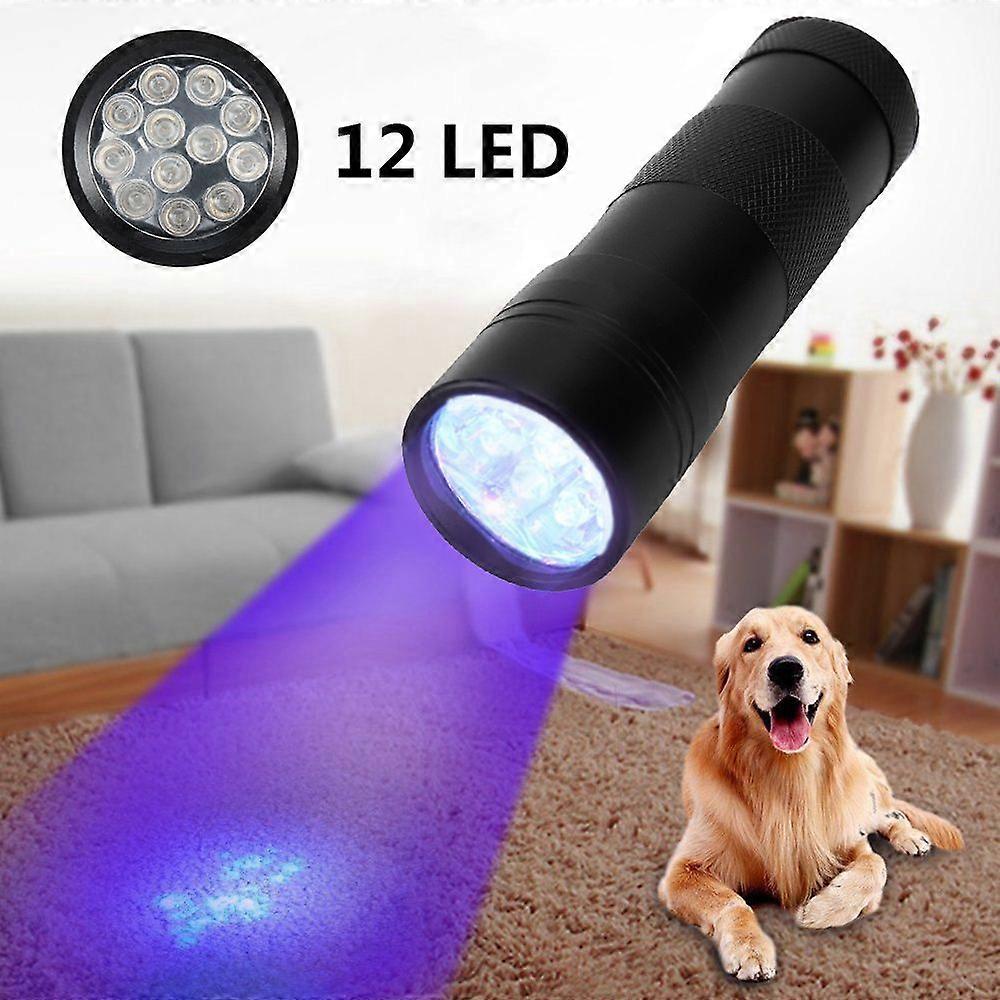 Manicure Lamp Violet Light Flashlight 12LED UV Ultraviolet