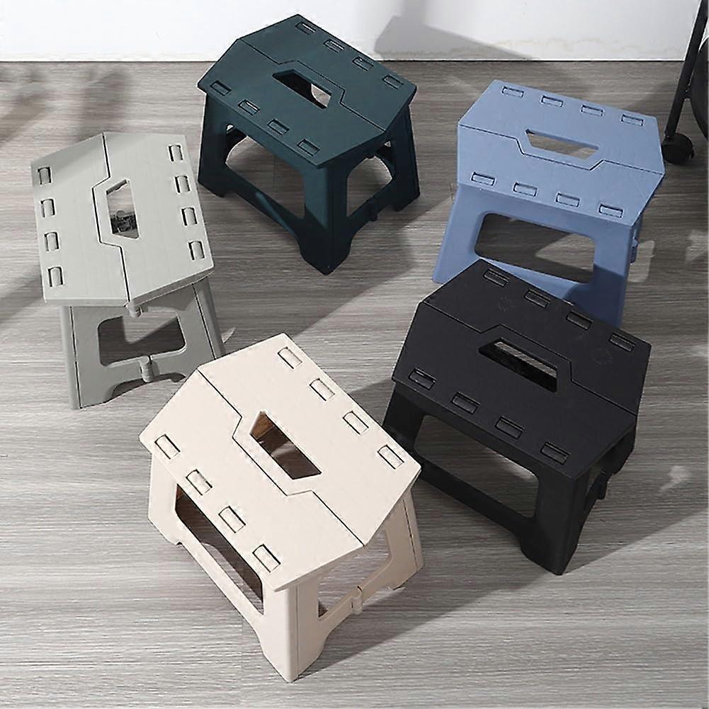 Compact Folding Stool Malachite Green, 260 Lb Capacity, Camping And Home Use