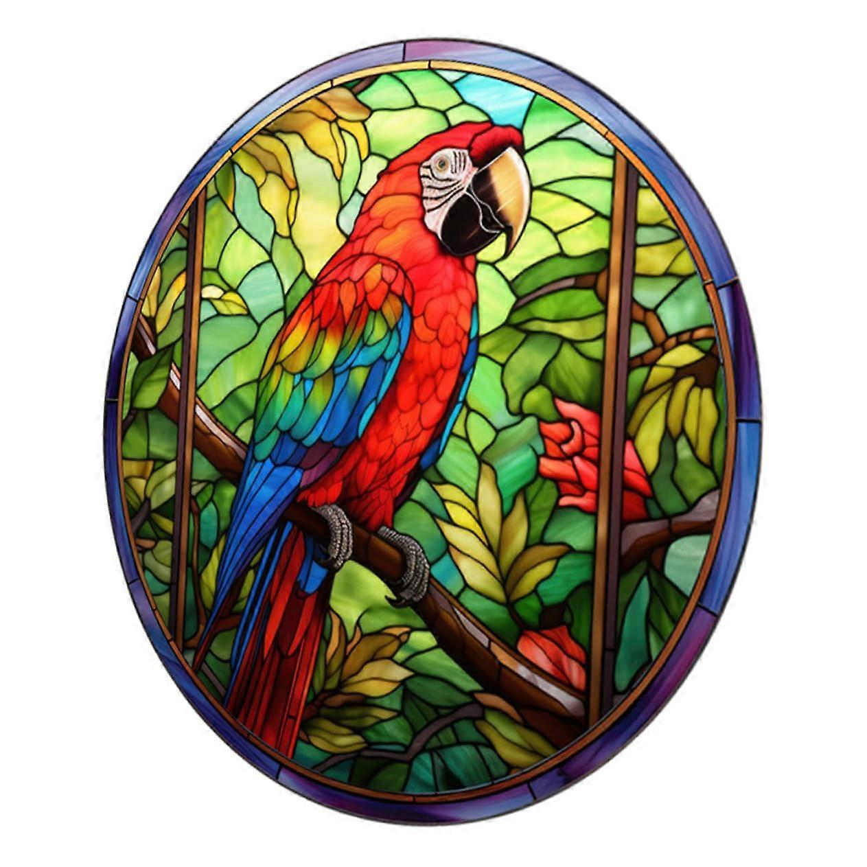 Stained Glass Window Cling PVC Static Decal Anti Bird Collision Glass Doors Windows Reflective Warning Sticker Removable