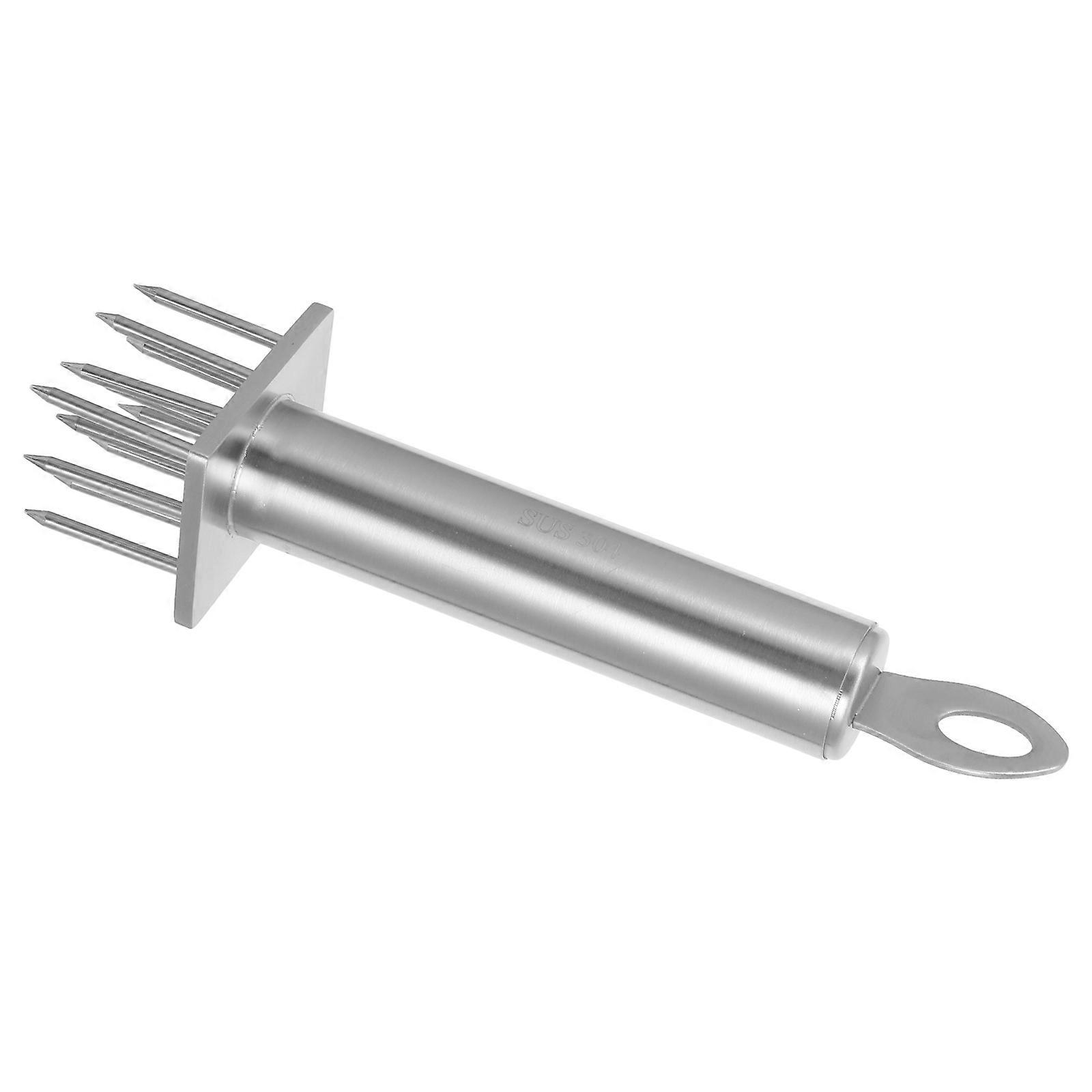 Kitchen Stainless Steel Meat Tenderizer for Marinade Absorption