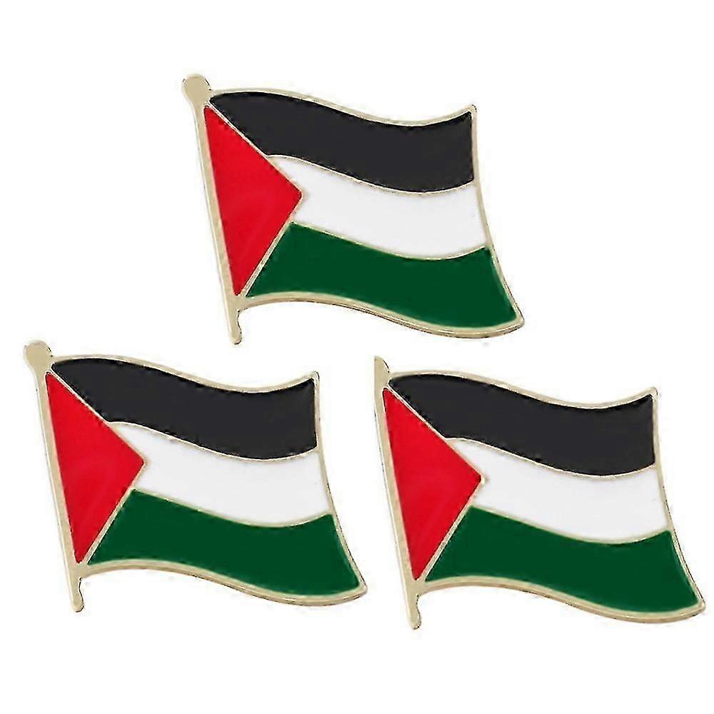 2-10pcs Palestine Badge Flag Pin Enamel Palestinian Plo Gaza West Bank-jinmu3