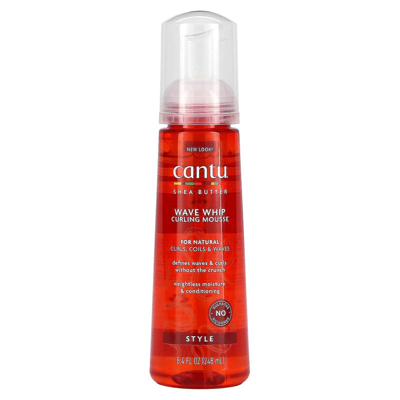 Cantu, Shea Butter, Wave Whip Curling Mousse, 8,4 fl oz (248 ml)