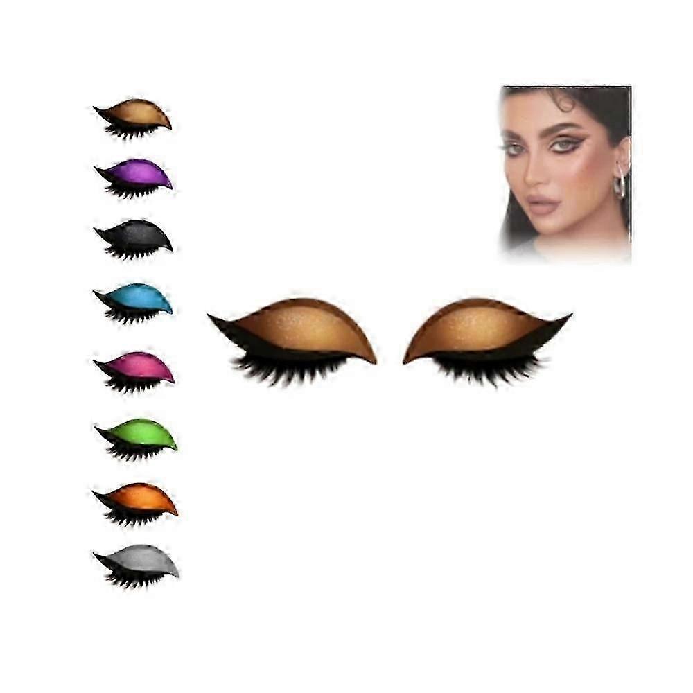 A pair Lazy Eye Shadow Eyelash Patch, Eyeshadow Eyelashes Makeup Stickers
