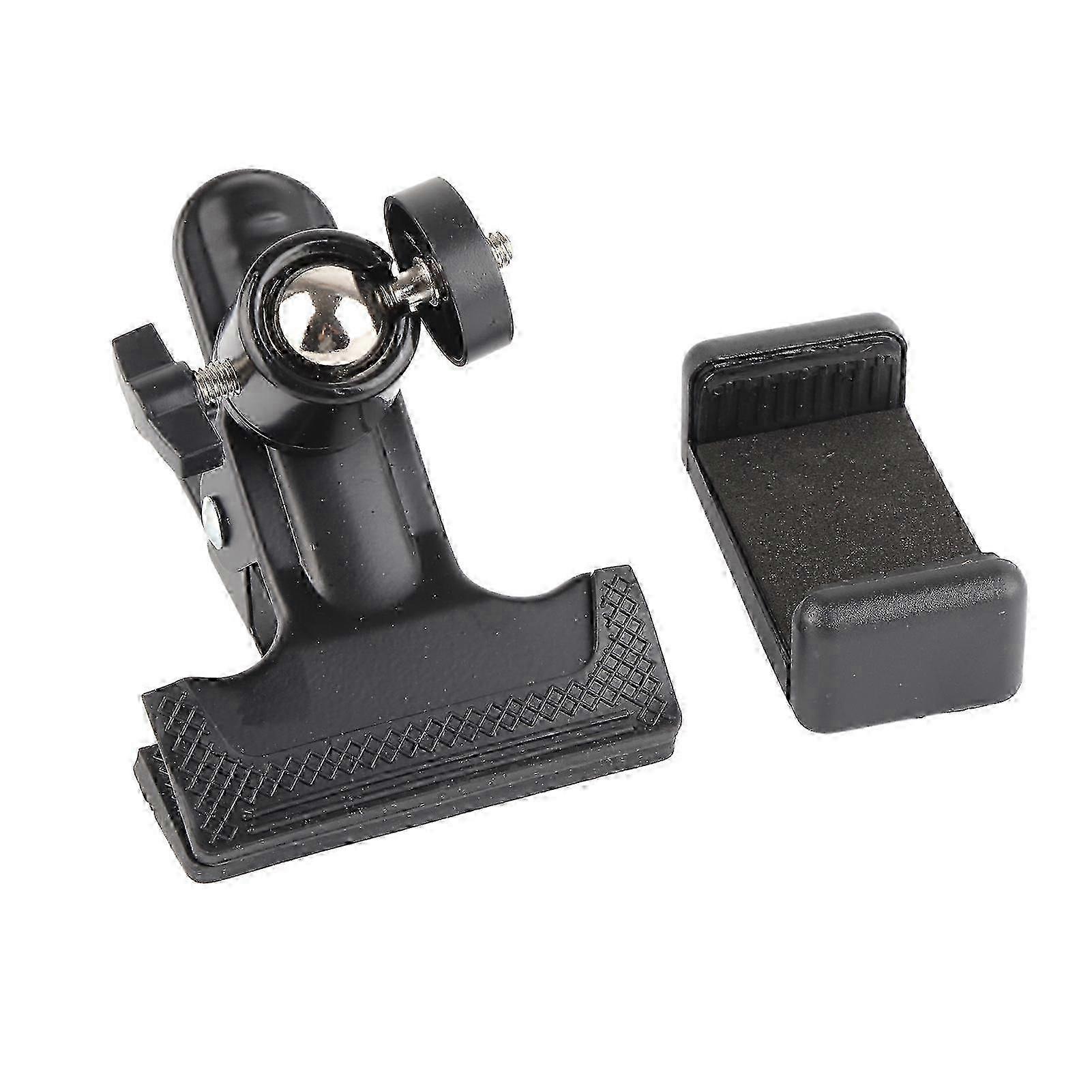 Guitar Head Clip Phone Holder, 360° Adjustable Live Broadcast Bracket, Universal Desktop Stand with Silicone Pad