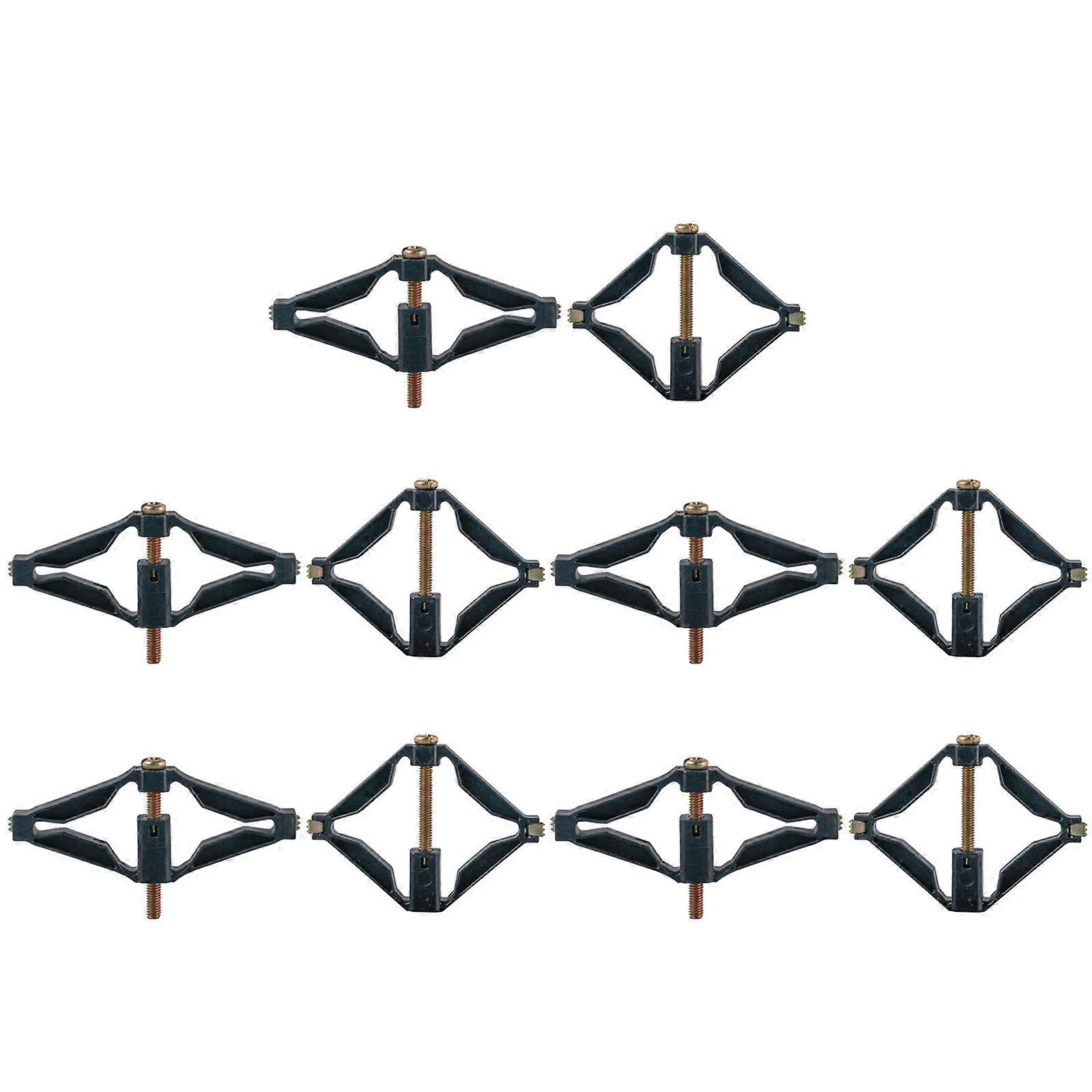 Pack of 10 Wall Outlet Repair Tool Electrical Box Repair Gadgets Quick Fixing Socket Repair set for 86 Type Socket Fixing Multicolor