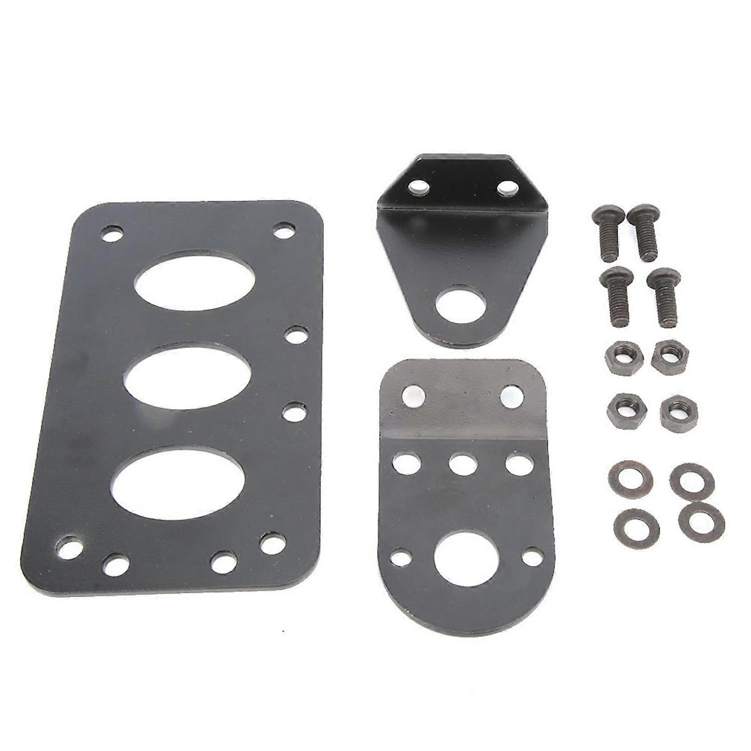 Universal Motorcycle Retro Side Mount Tail Light Holder License Plate Frame Bracket #B
