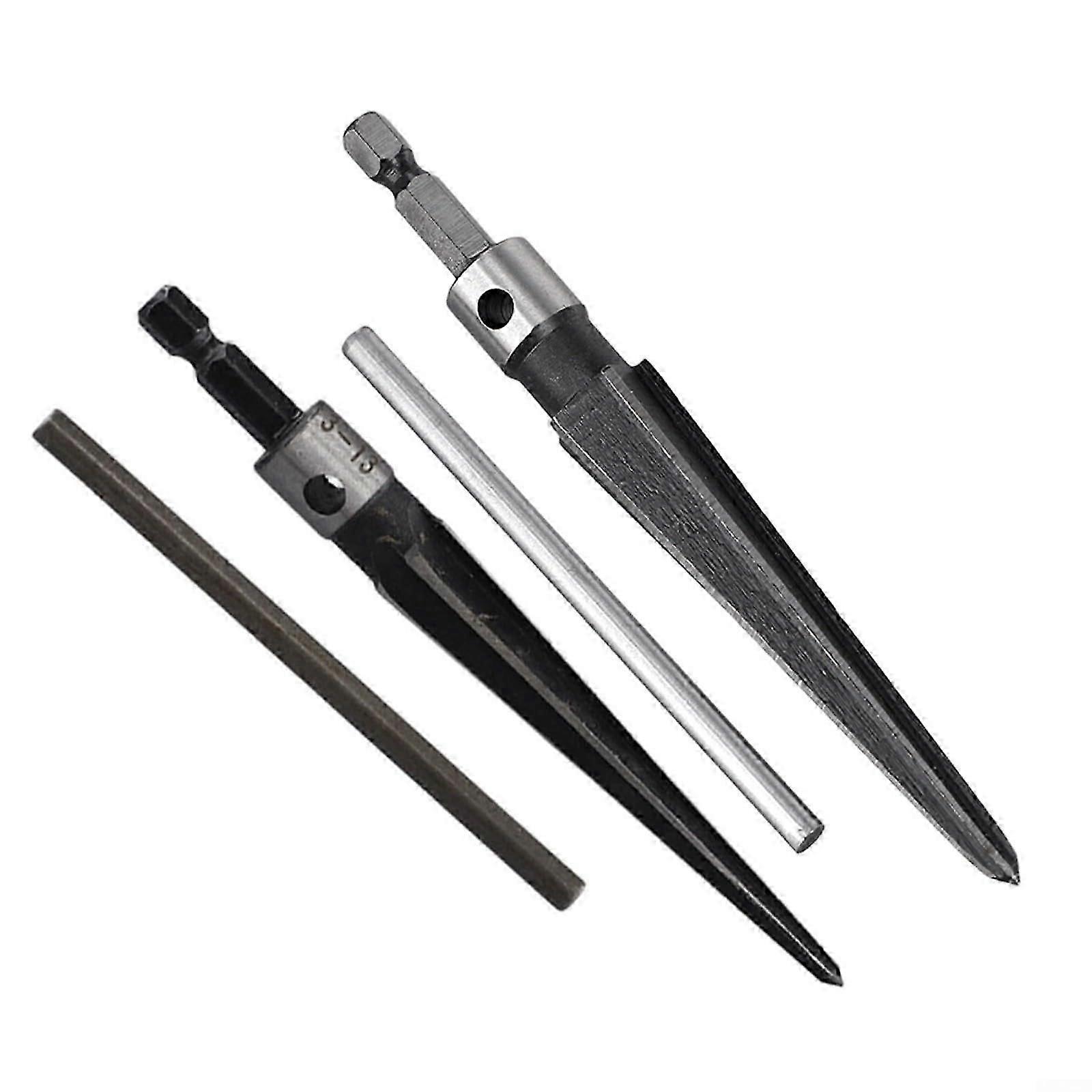 2 Pack Tapered Pin Hole Reamer Set 3-13mm 5-16mm Hex Shank T-Handle for Wood and Metal Drilling Projects