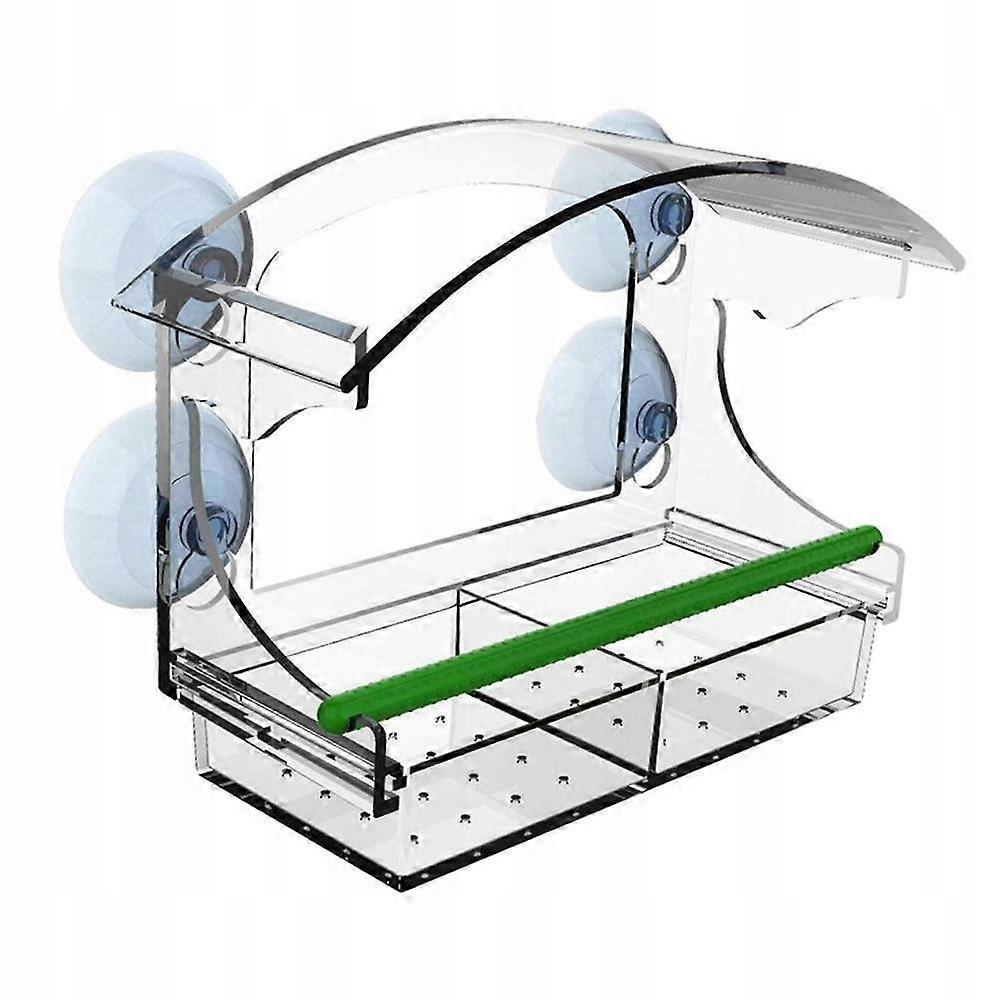 Clear Window-Mount Bird Feeder for Easy Bird Watching