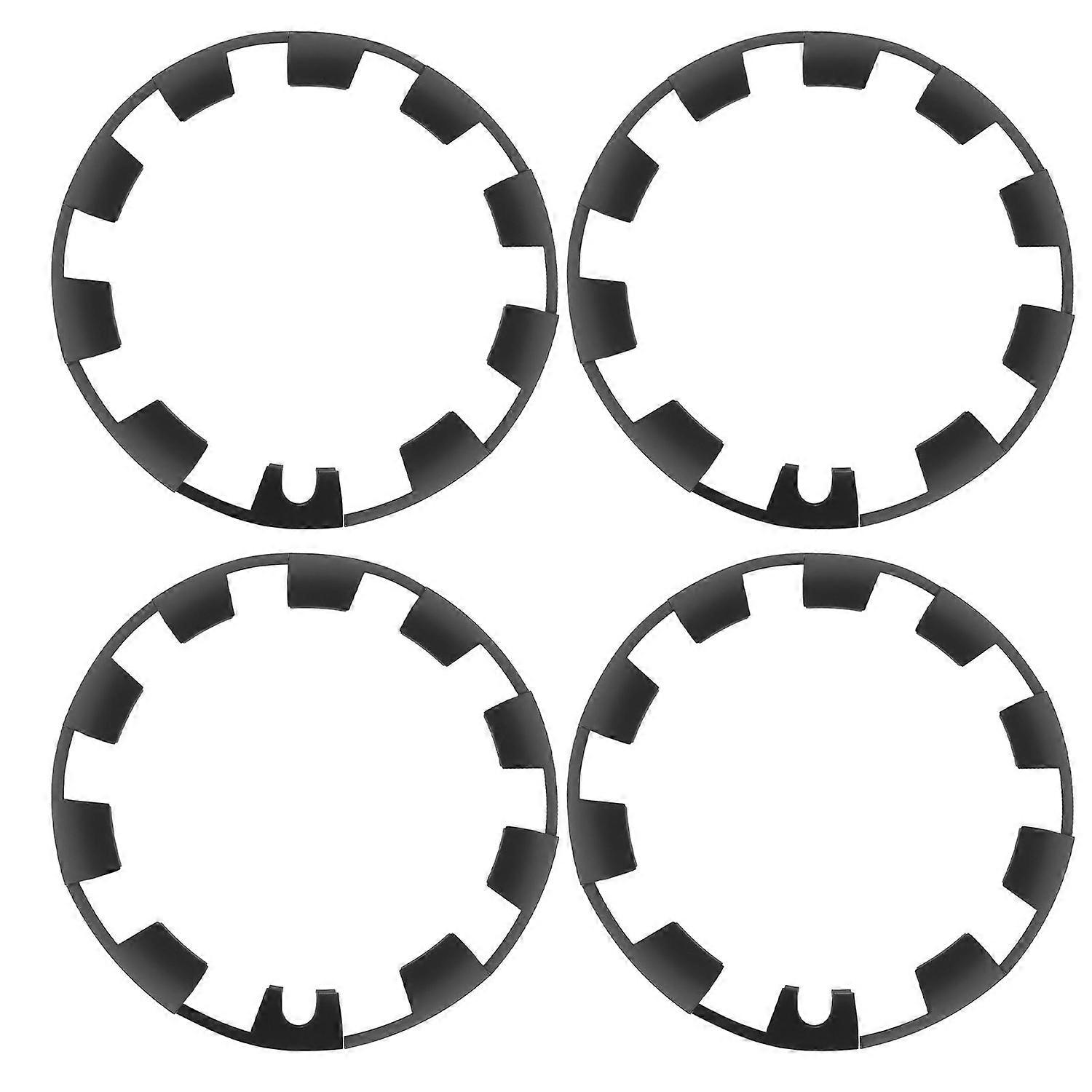 40PCS 20in Hub Cap Patch Matte Black Scratch Proof Hubcap Decals Replacement for Tesla Model Y 2021 