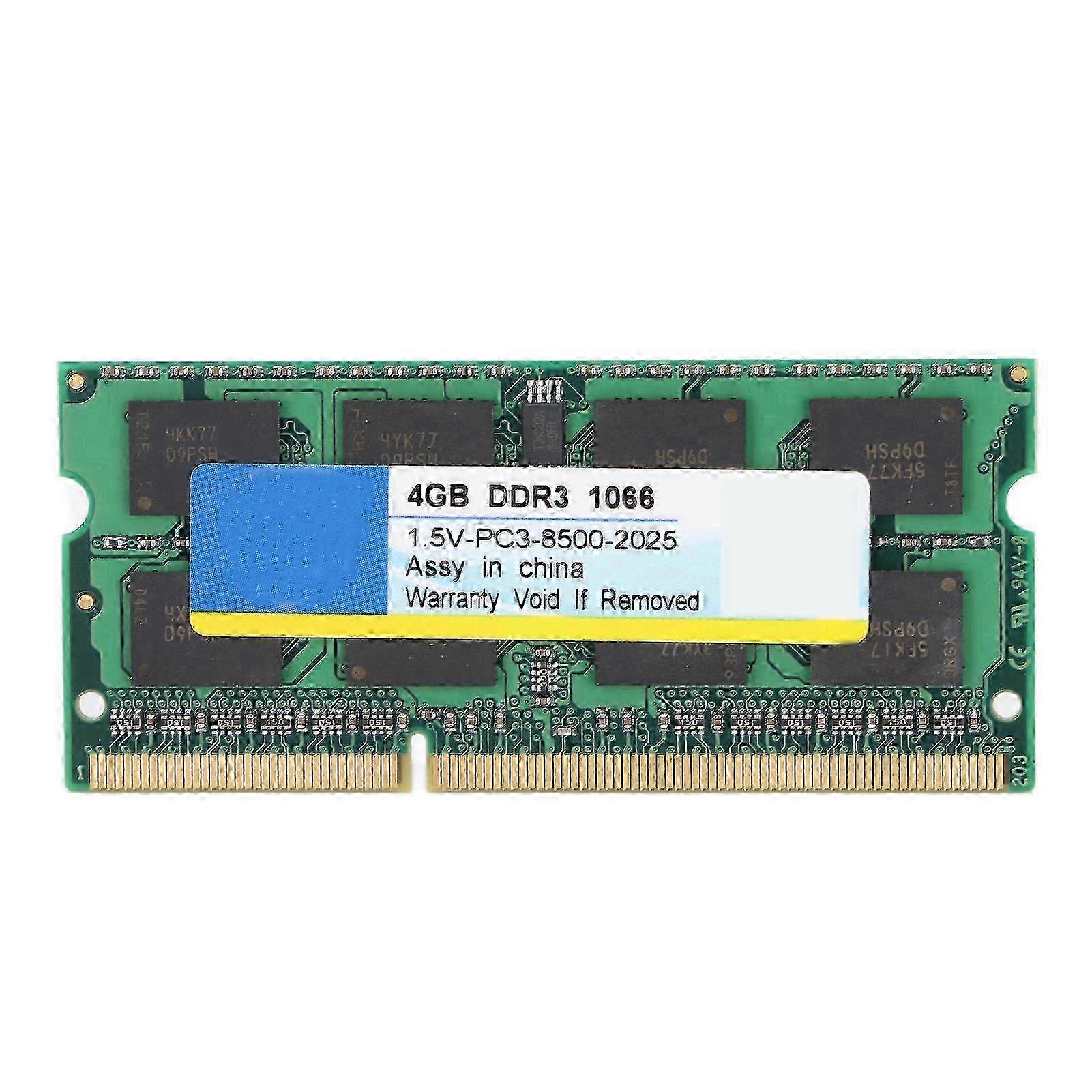 4GB DDR3 RAM 1066MHz PC3-8500 204-Pin 1.5V Laptop Notebook Memory Module Fully Compatible Computer Upgrade