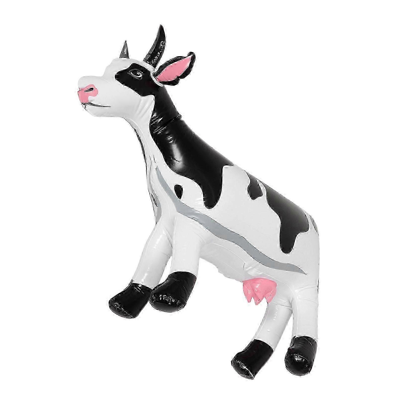 Versatile Inflatable Cows Ideal for Farm Decor, Lightweight and Reusable