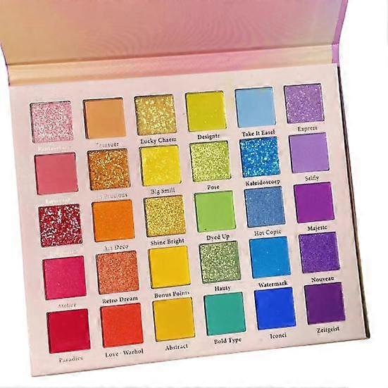 Useful Eyeshadow Palette Safe Highly Pigmented Eye Makeup 30-color Sparkling Matte Dream Rainbow Palette Eyeshadow Cosmetics Tools