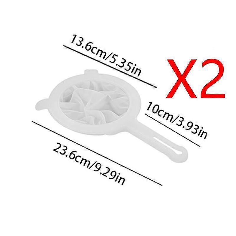 Kitchen Mesh Strainer, 2/3 Counts Mini Food Yogurt Mesh Sieve with Handle, Mini Brine Shrimp Separation Net for Filtering Juice Juice Milk H