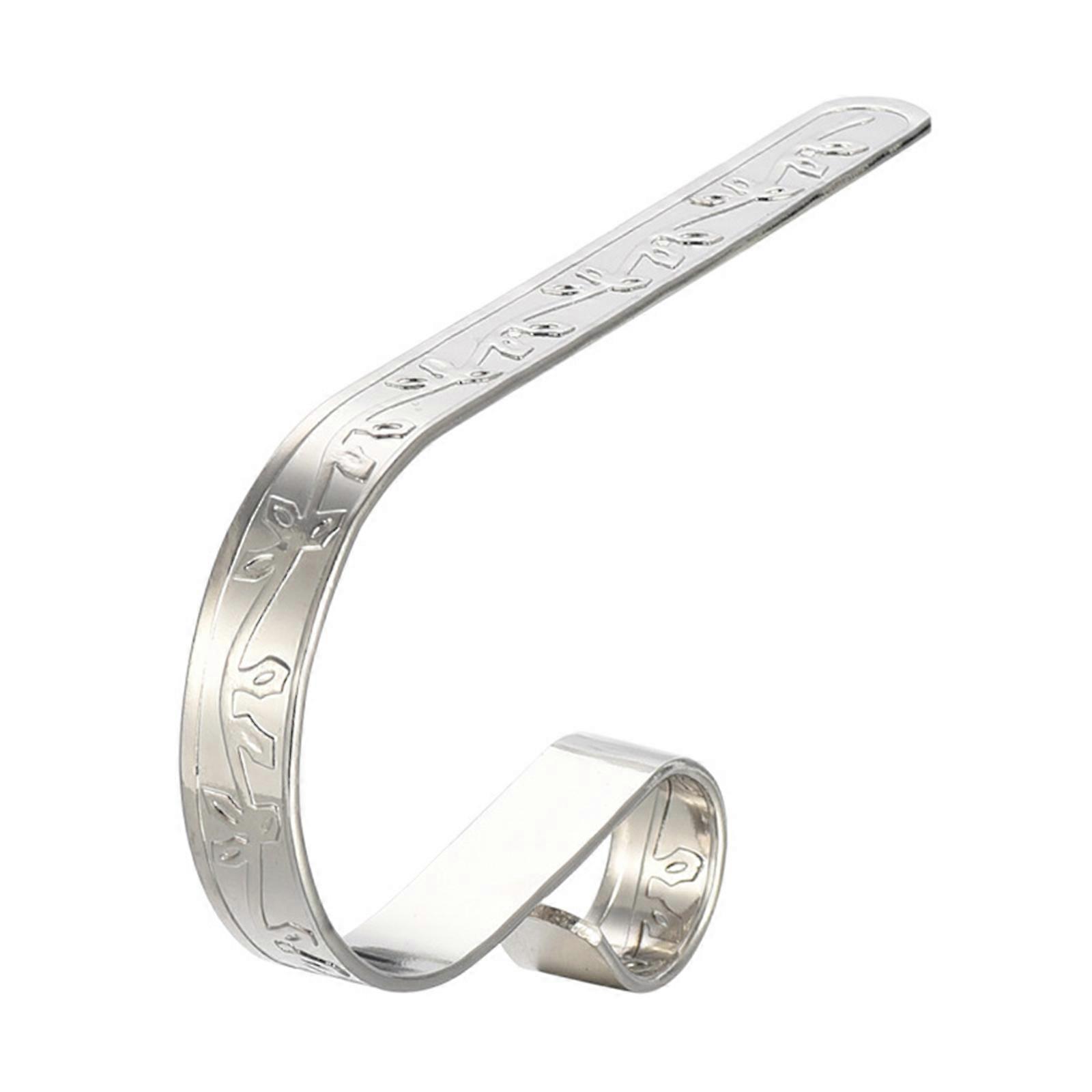 Rustics Christmas Mantel Hook Sturdy Metal Materials for Stockings Ornaments Keys Hats Storage Space Saving  Silver