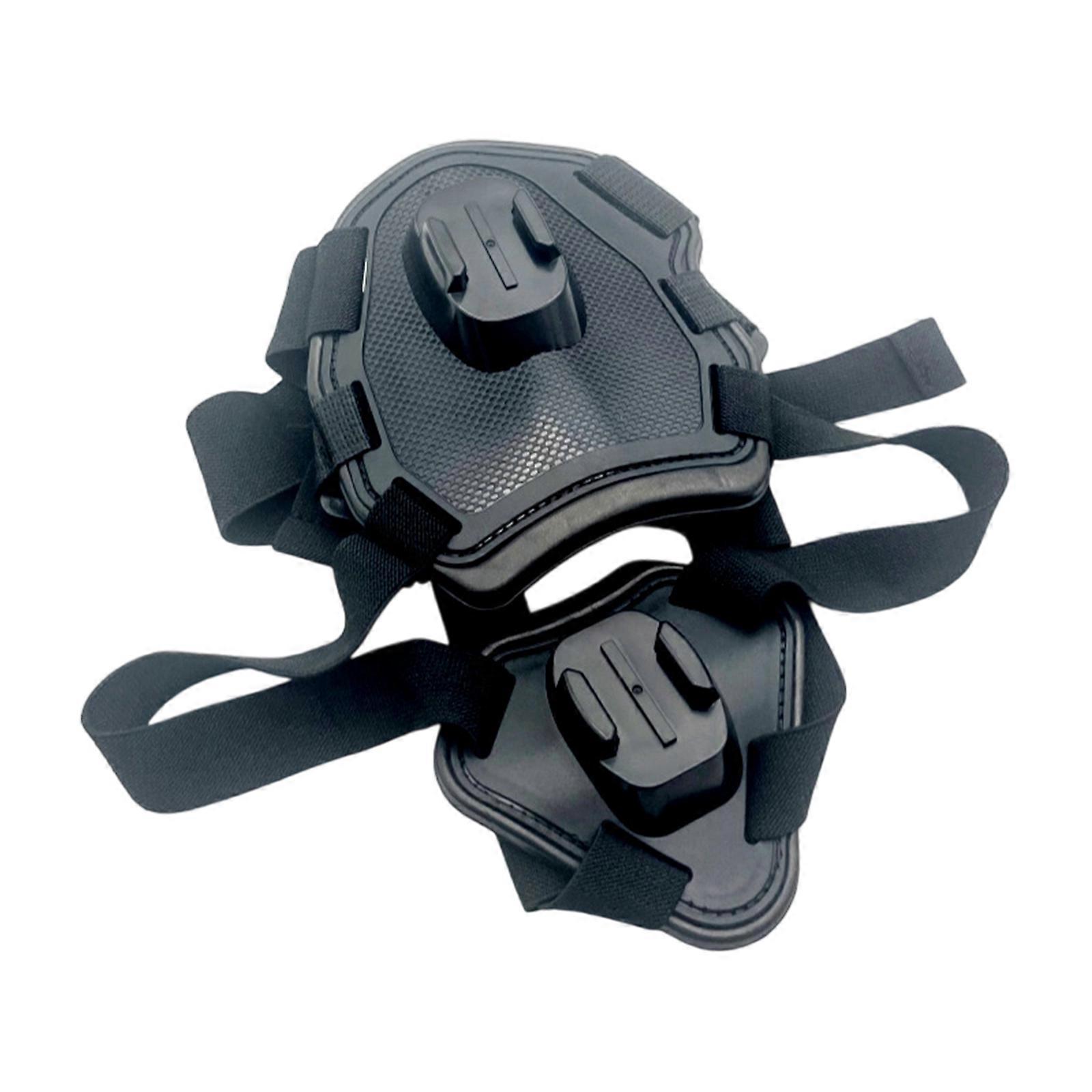 Breathable Dog Camera Vest Harness With Reinforced Buckles 360 Degree Adjustable Head for 1/4 Screw Action Camera Models Multicolor
