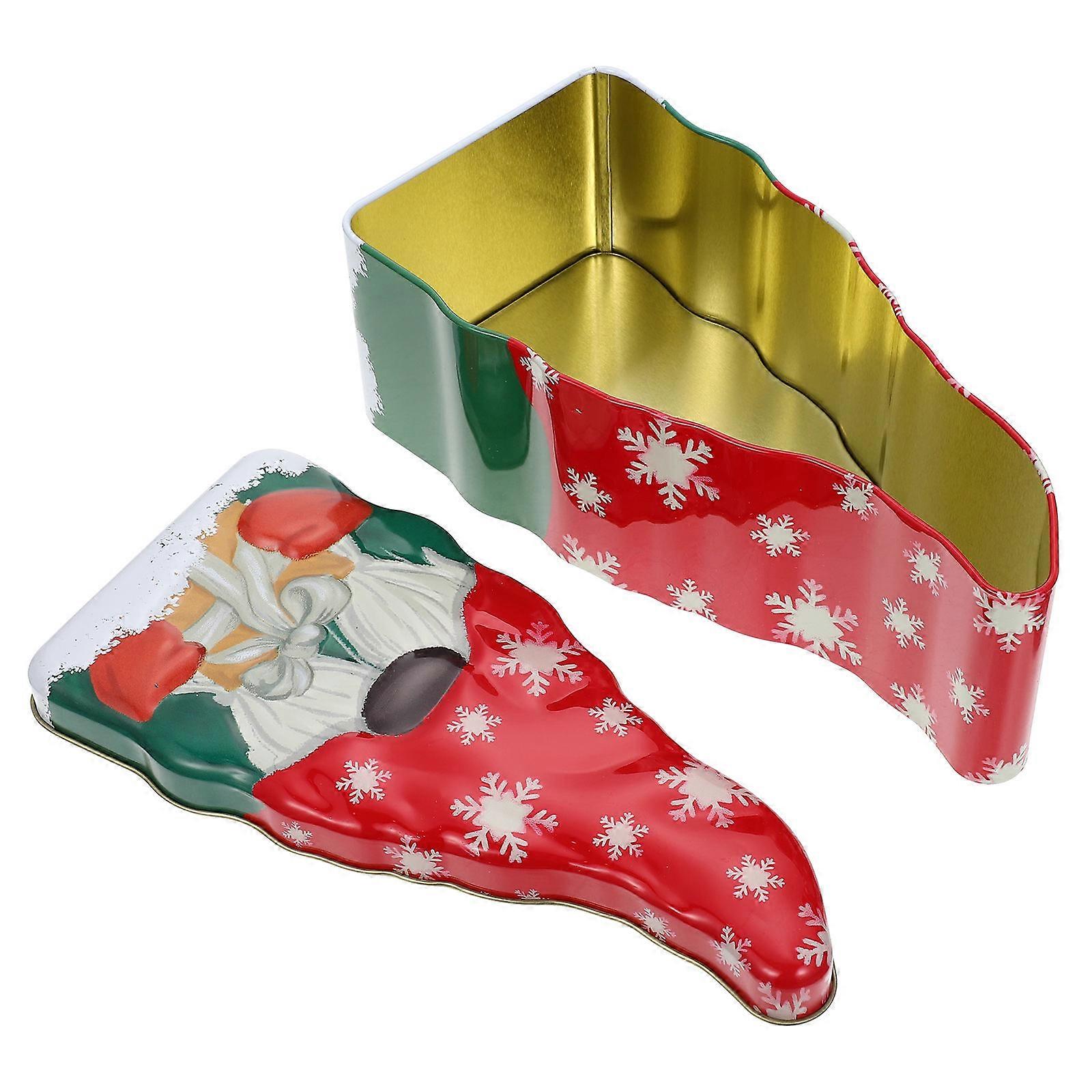 Tragbare Weihnachtsmann-Keksdose aus robustem Eisen