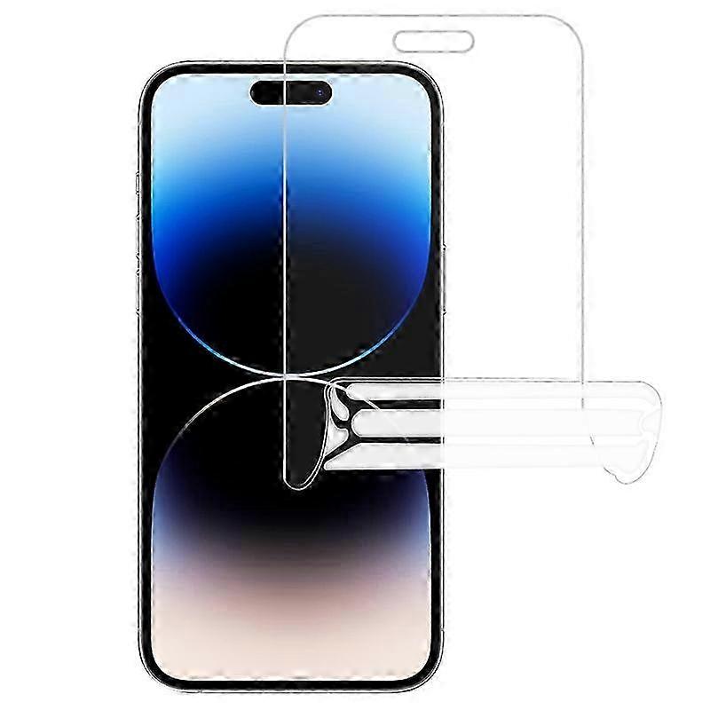Full Coverage Screen Protector for iPhone 15 Pro/15,Anti-Fingerprint Ultra Clear Soft Hydrogel TPU 25-26