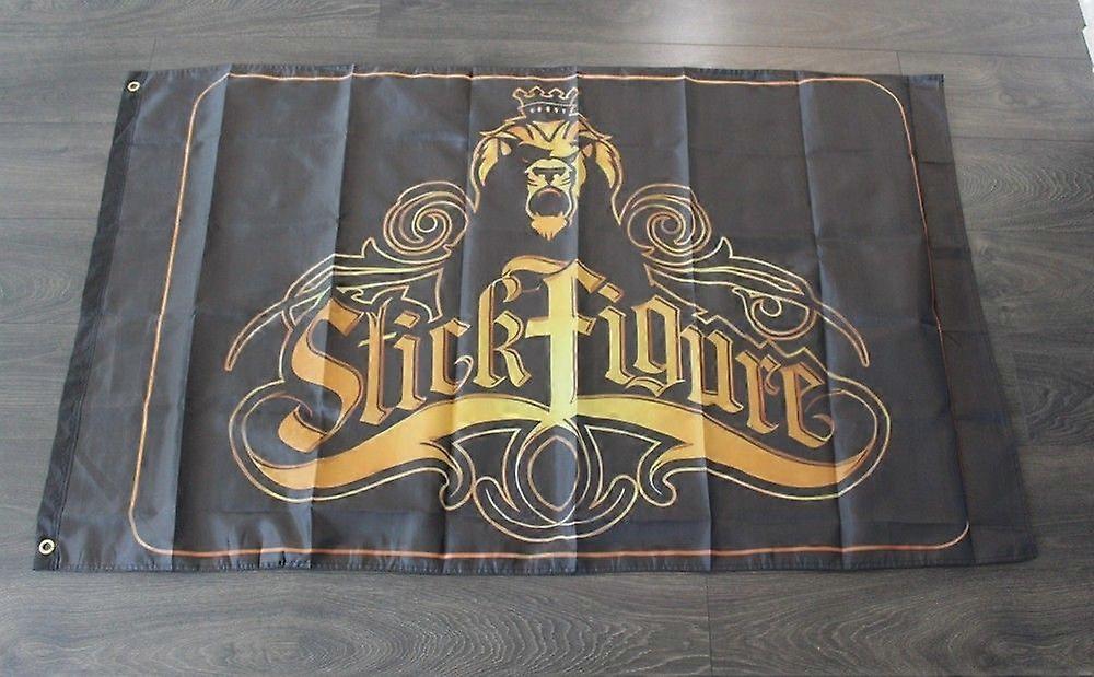 Stick Figure Banner Flag