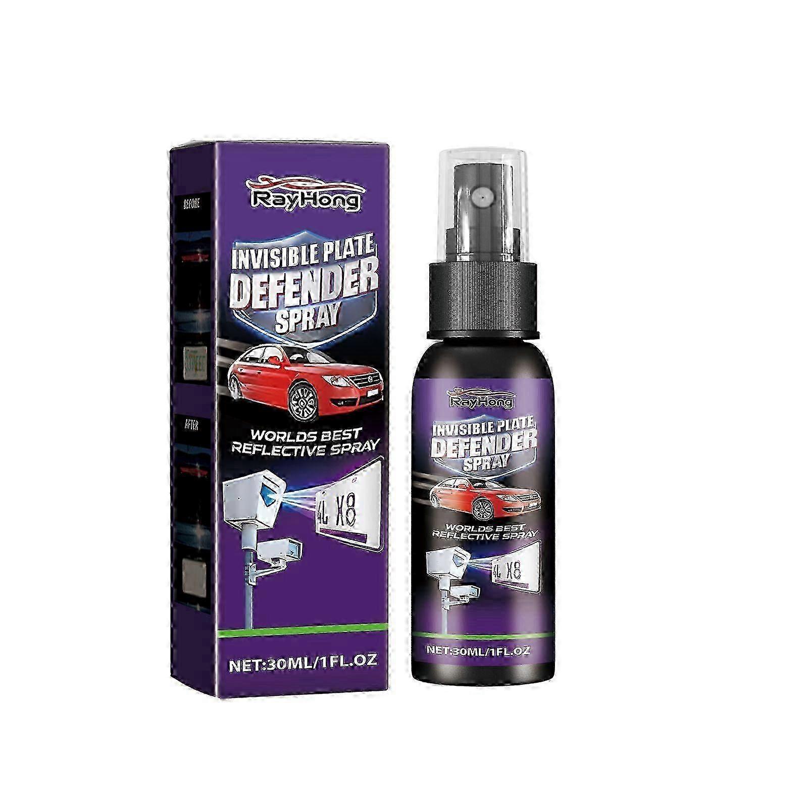 Invisible License Plate Protective Spray - Long-Lasting Clear Coating Blocks Infrared Signals & Traffic Cameras, Easy Application, 30ml Privacy Shield