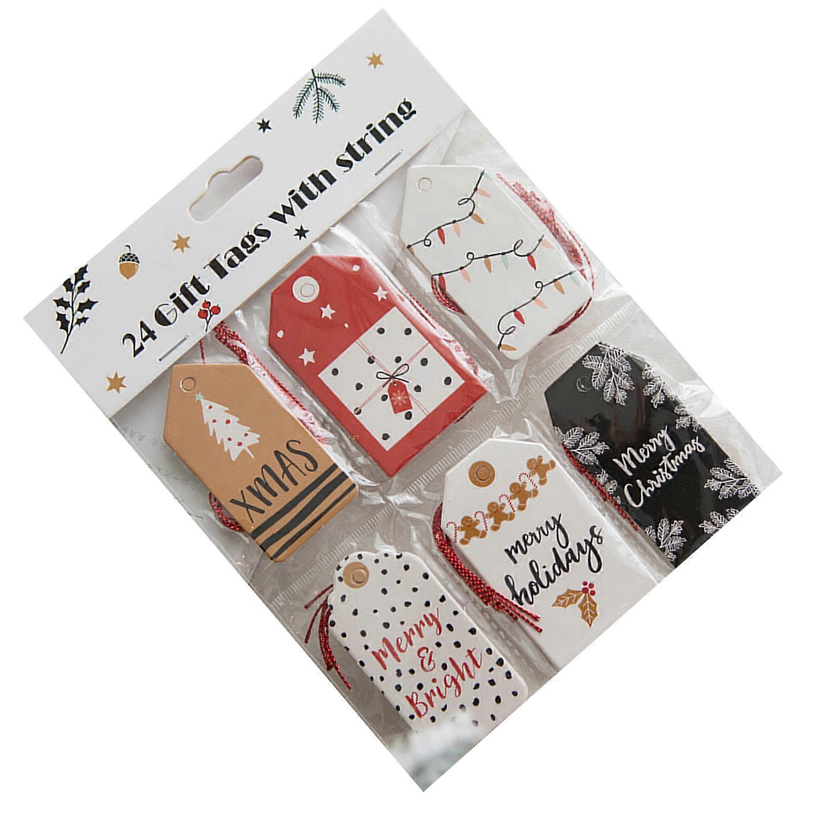 Christmas TreeHanging Greeting Card Unique for Memorable Holidays Blessing Wish Cards Multicolor