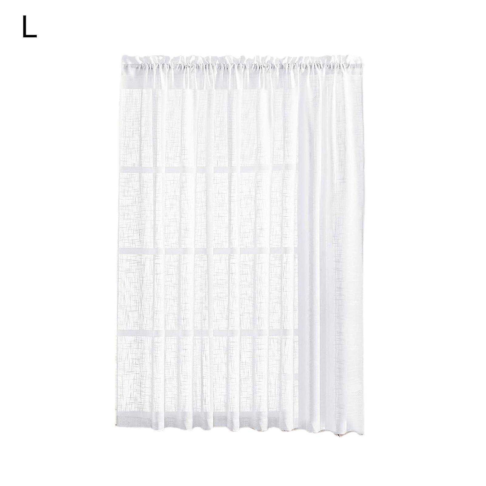 Linen Sheer Curtains Semi-sheer Versatile Polyester Luxurious Window Treatment Drapes For Home