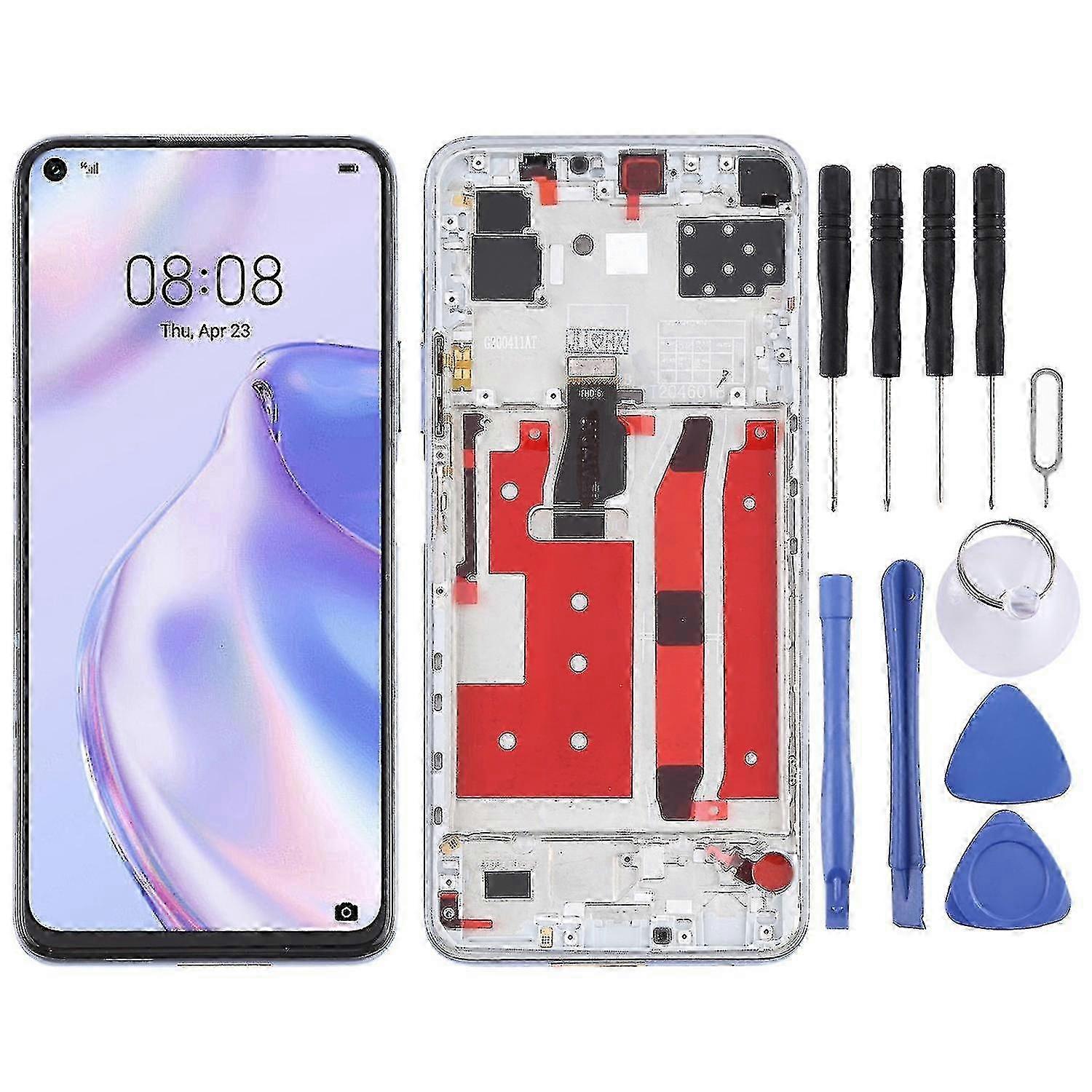 LCD Screen with Frame For Huawei P40 Lite 5G