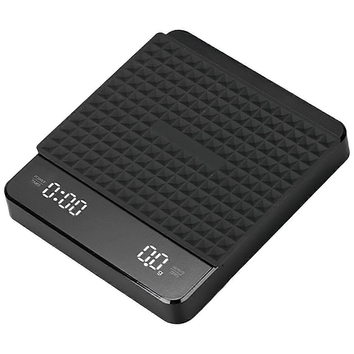 High- Electronic Coffee Scale with Waterproof Pad LED Display USB Timing Professional Home Coffee A