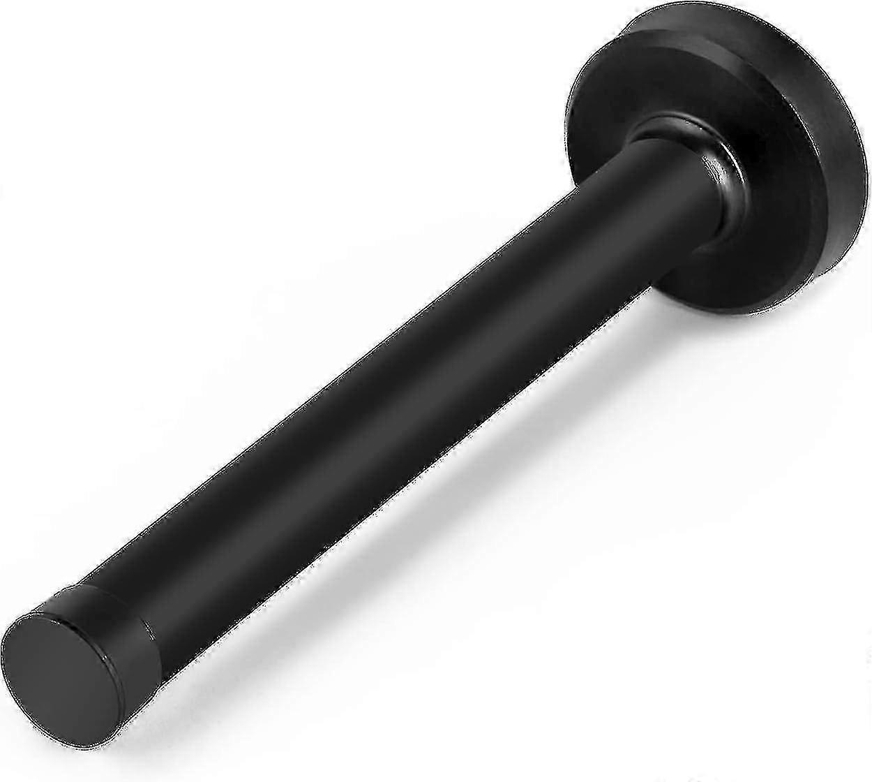Wall mount door stop for heavy duty use with soft rubber tips